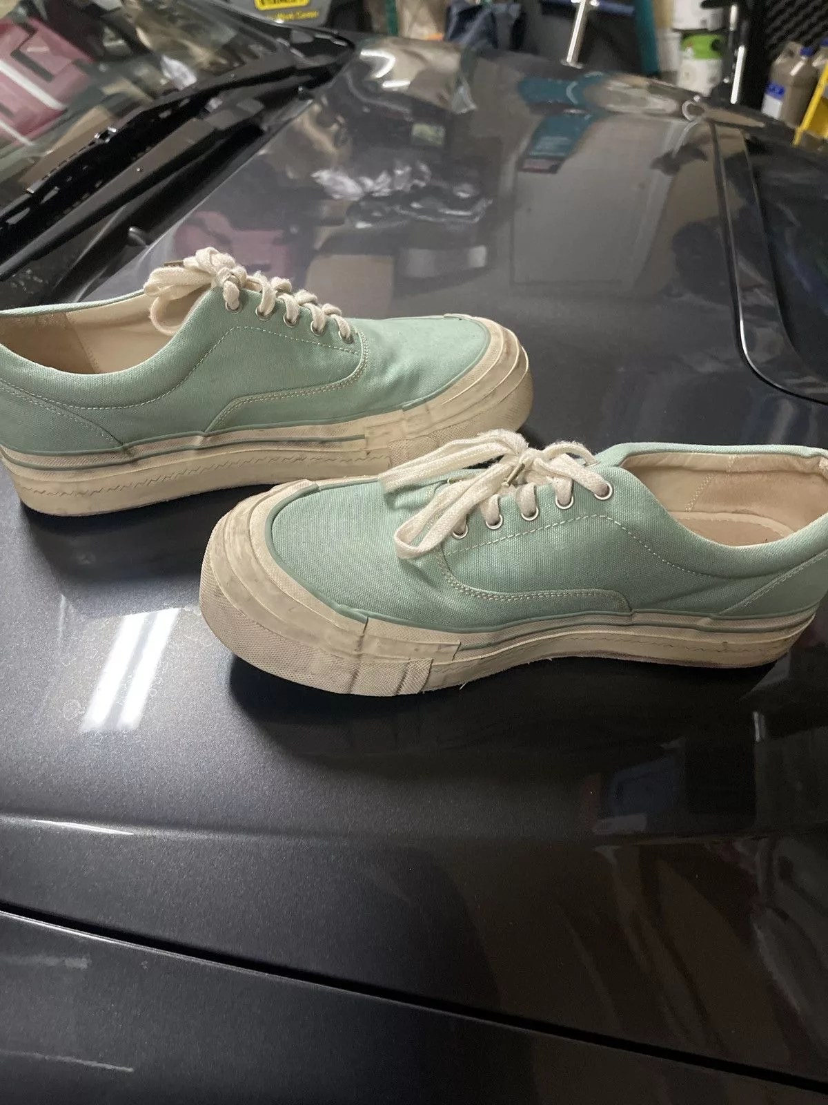 Visvim Low Top Sneakers Visvim shoes Green