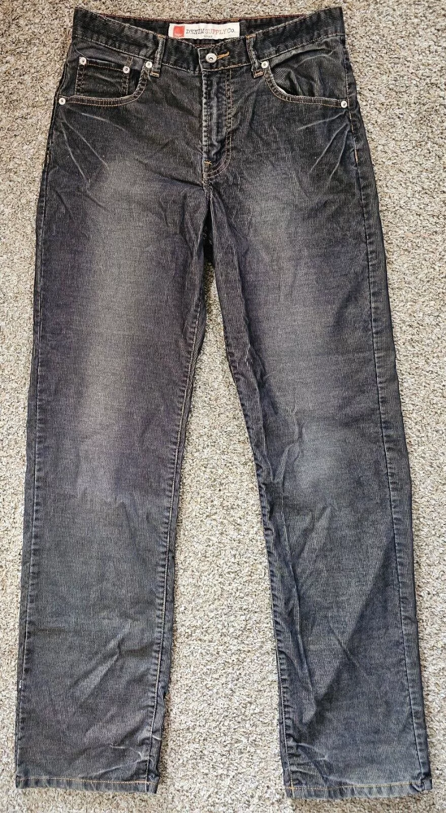 Mossimo Denim Supply Logan Gray blue courduroy pants 30x32
