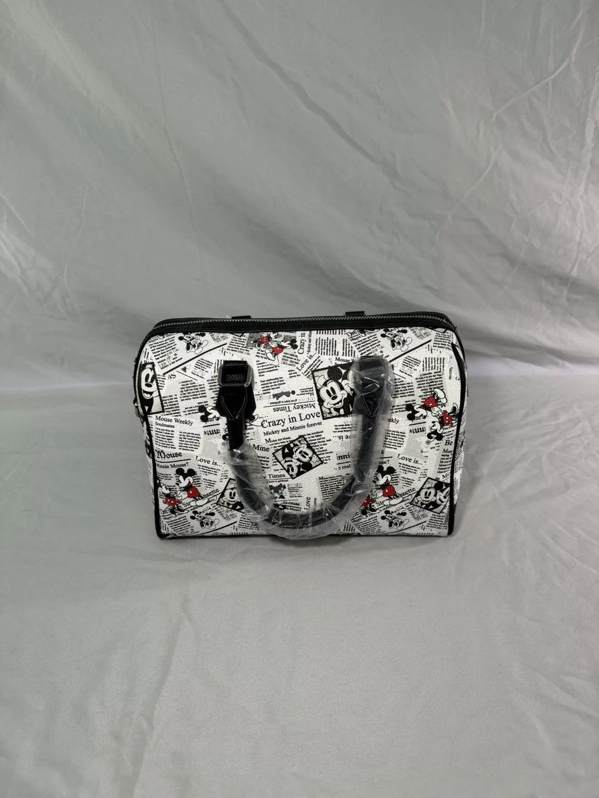 Disney Shoulder Bags Disney × Vintage Disney Mickey Mouse and Minnie purse White