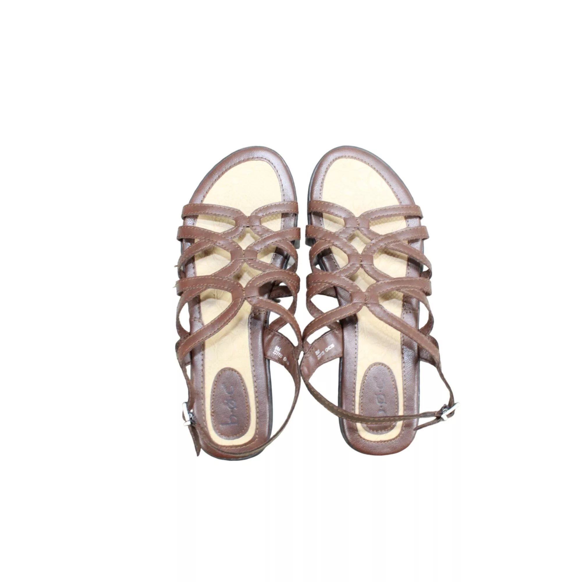 Other Sandals Other BOC Cora Adjustable Strap Slingback Flat Sandals Size 8 M Brown