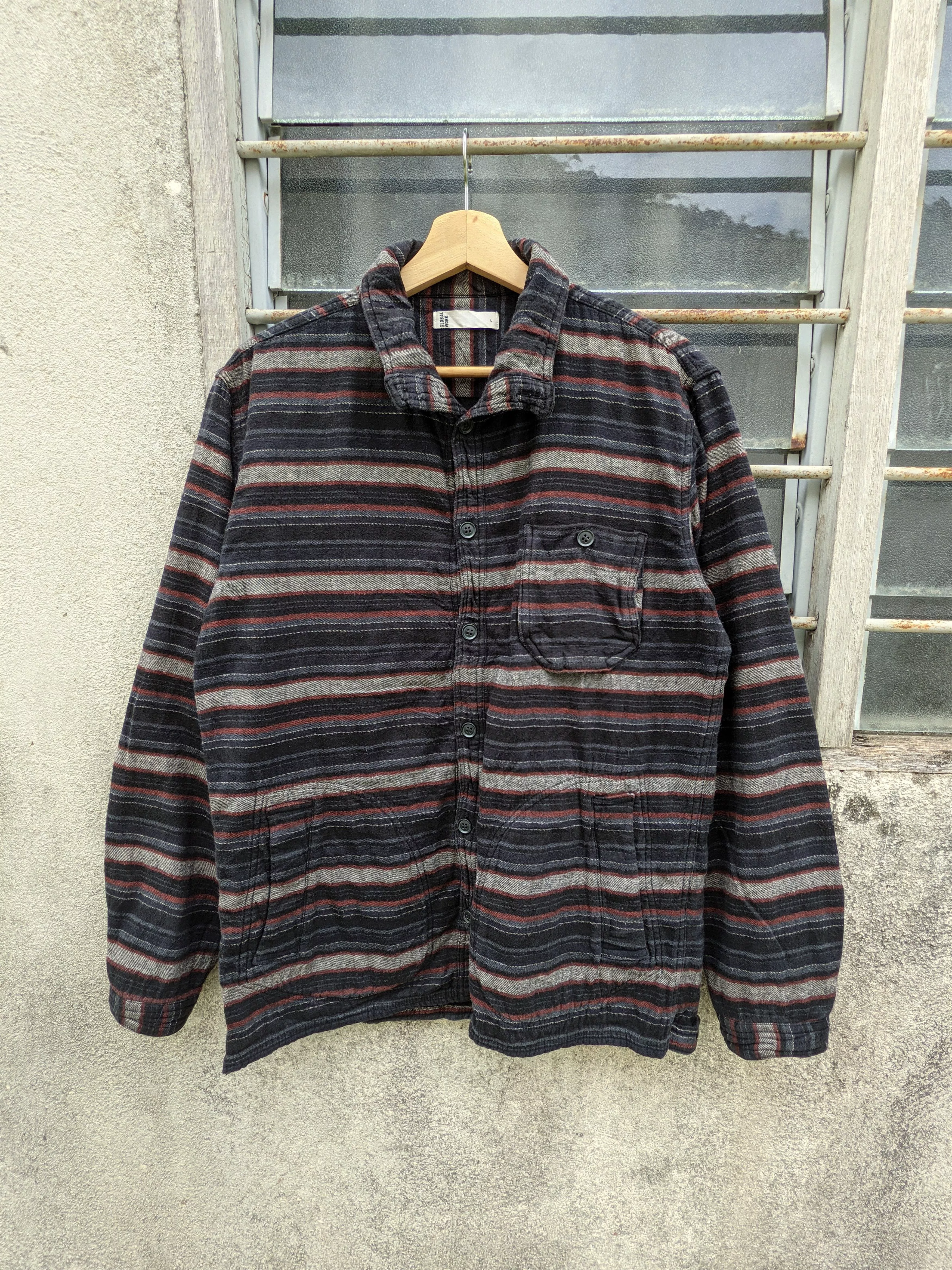 Flannel Shirts Button Ups Flannel × Global Work × Japanese Brand ⚡️Steals⚡️ Global Work Navajo Flannel Jacket Multi