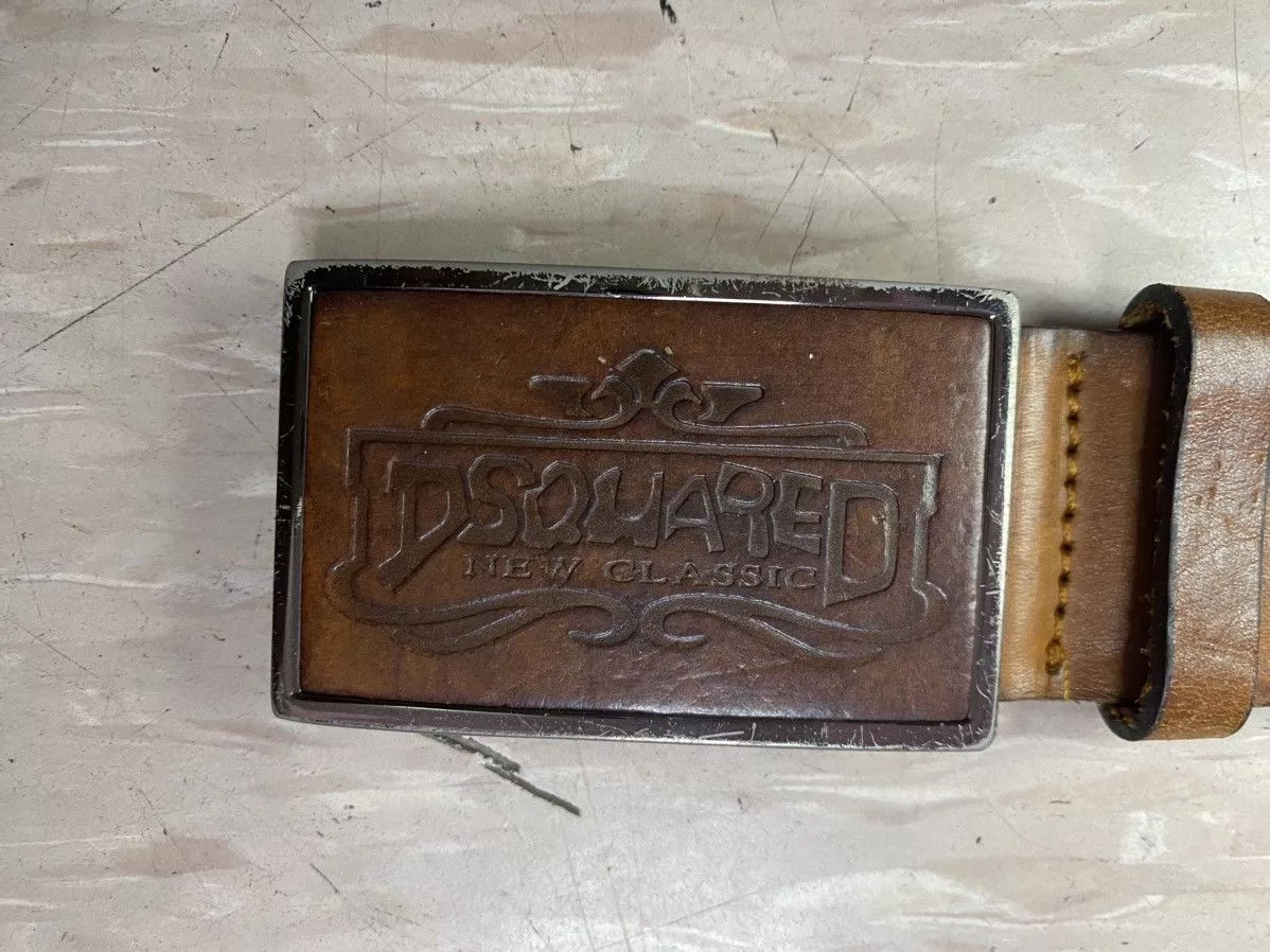 Dsquared2 Belts Dsquared2 × Vintage Dsquared new classic leather belt Brown