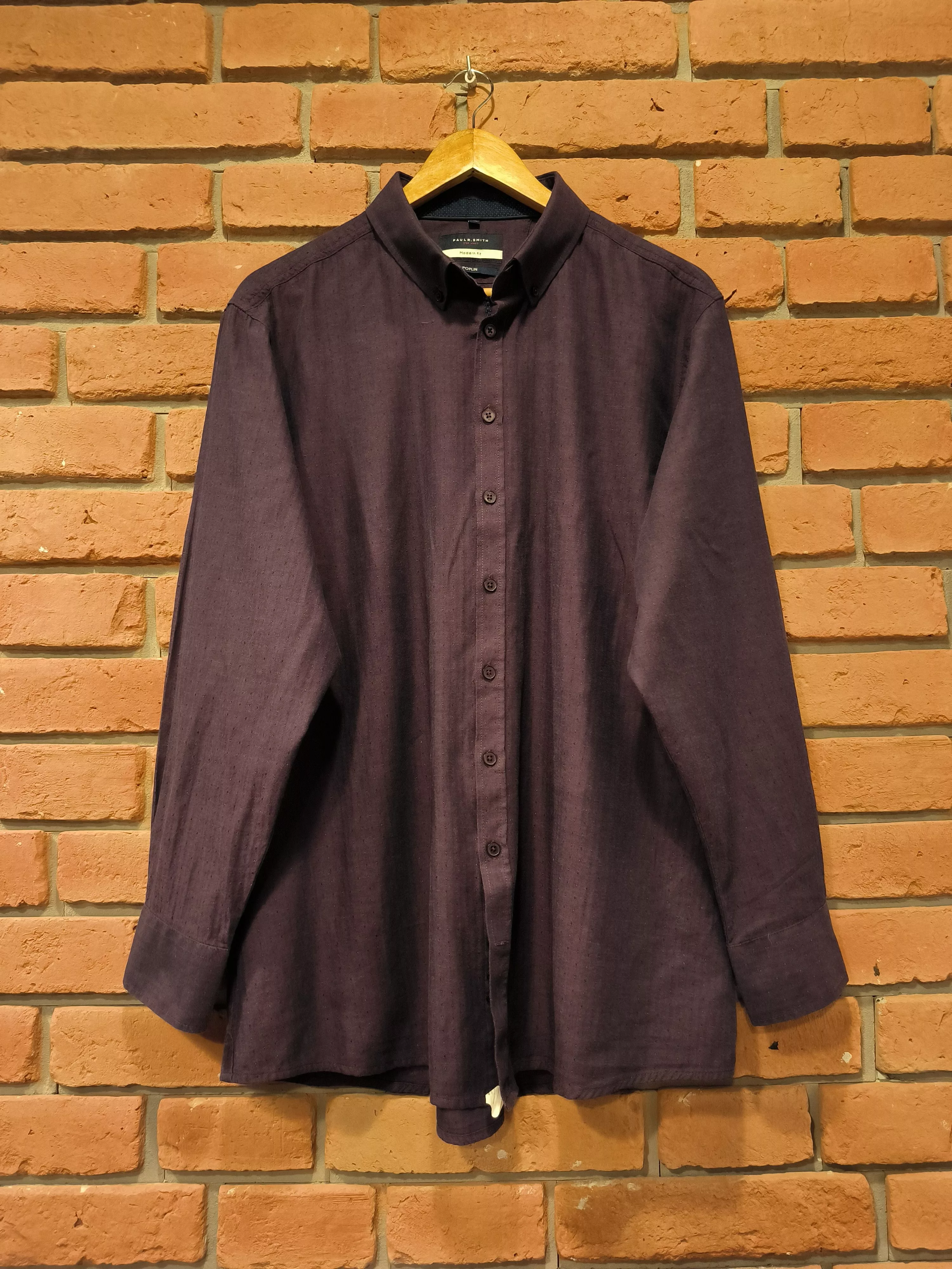 Paul Smith Shirts Button Ups Paul Smith Paul R Smith Shirt Button-Up Long Sleeve Poplin Purple