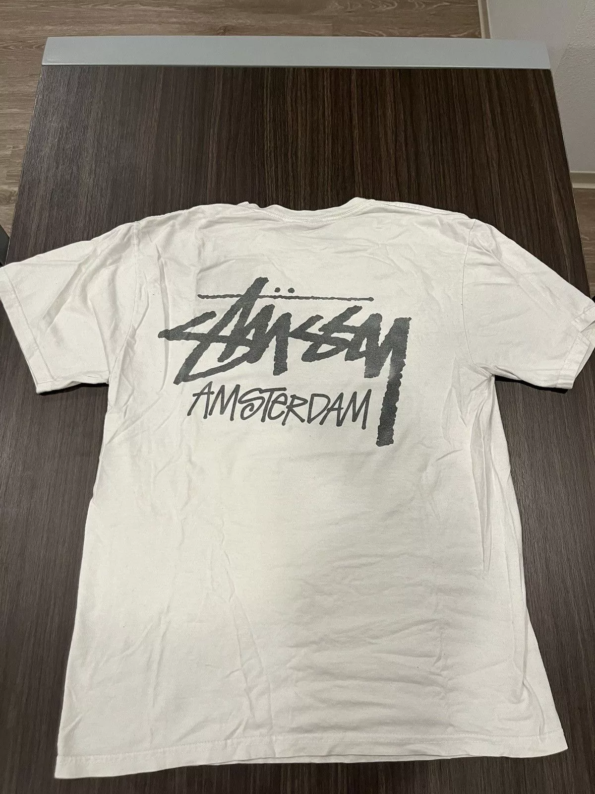 Stussy Short Sleeve T Shirts RARE Stussy Amsterdam Chapter Tee, Medium, White, Used