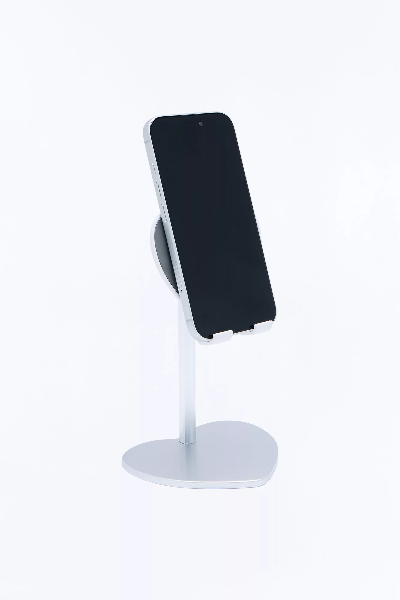 Heart Shape Phone Stand - Silver