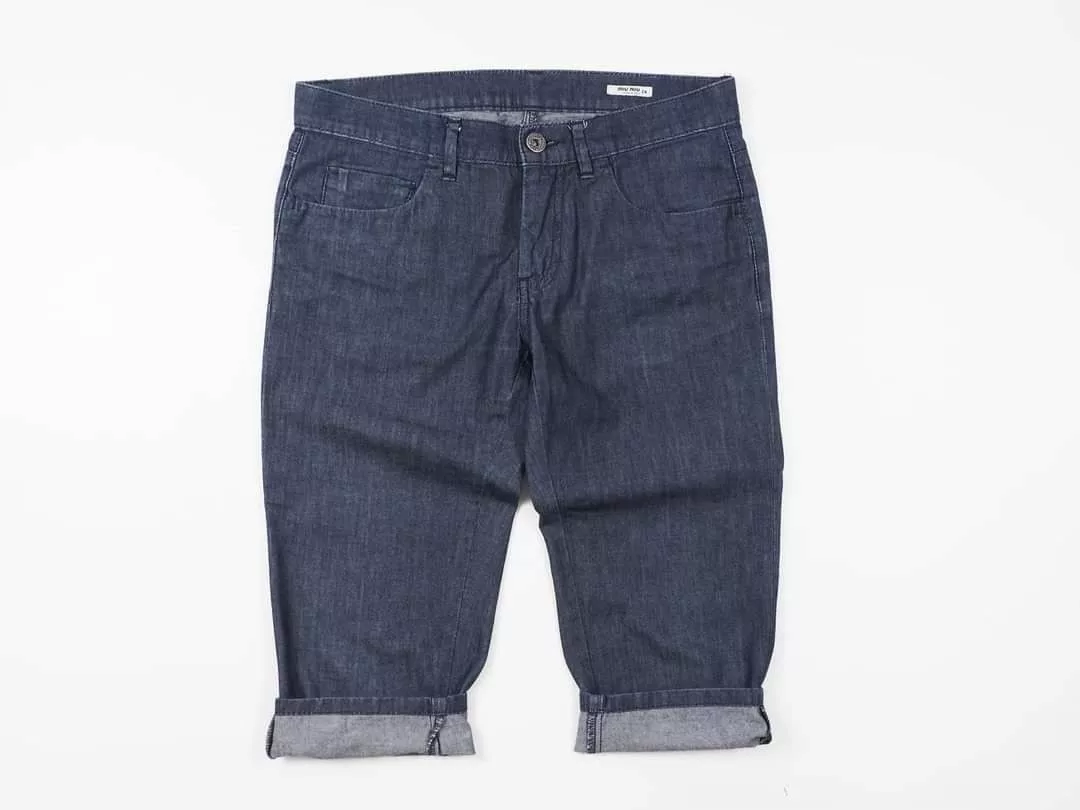 Miu Miu Shorts Miu Miu three quarters pants denim Blue