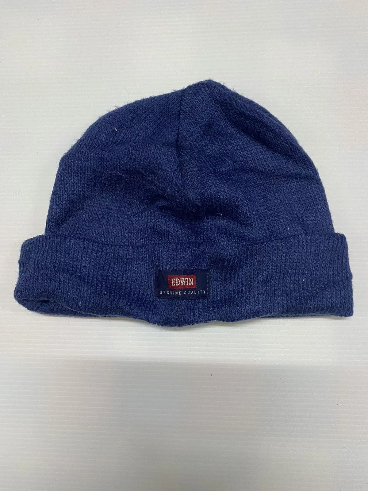 Edwin Hats Edwin Small Patches Beanie Blue Streetwear