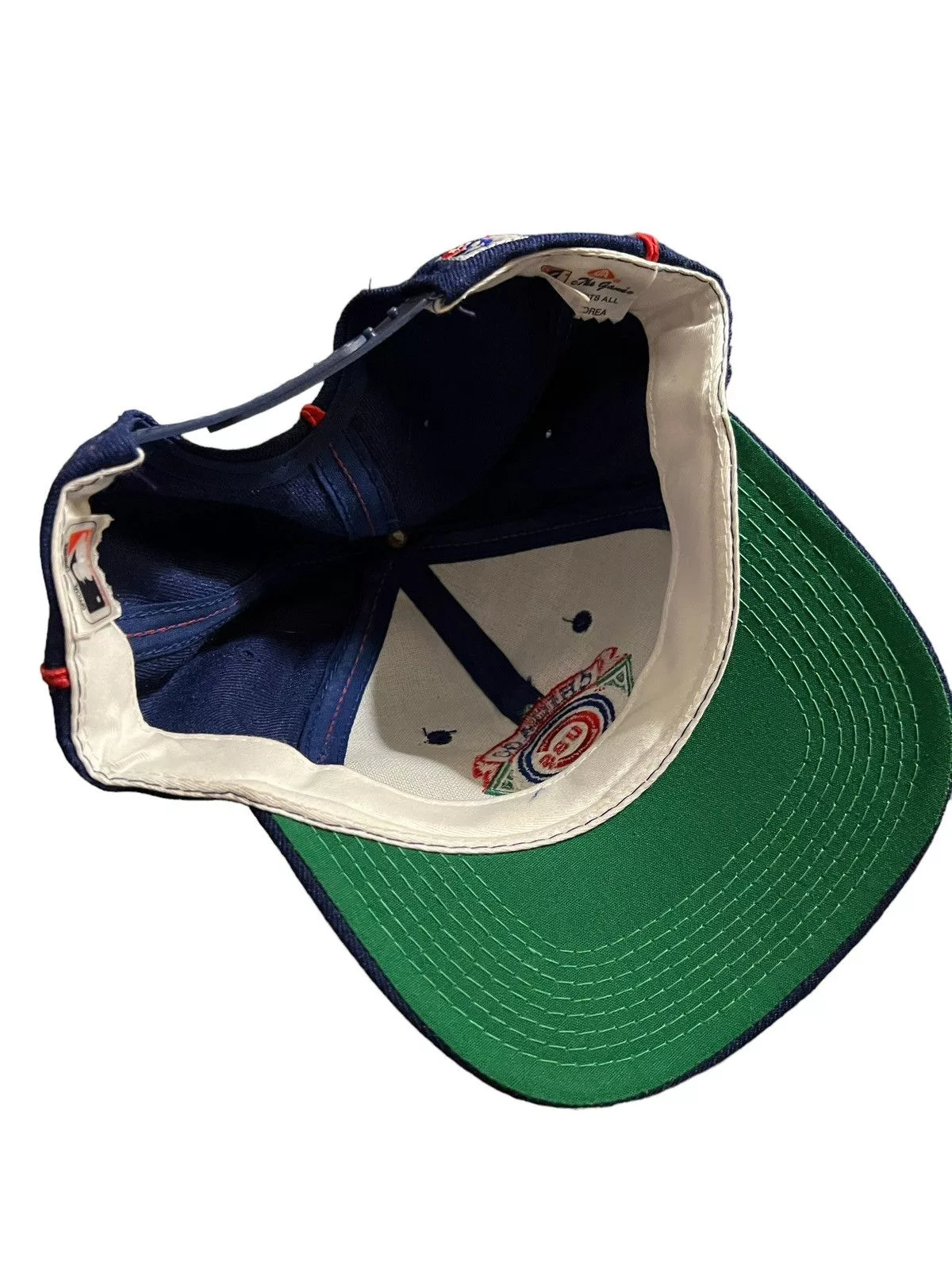 Vintage Hats Vintage VTG Chicago Cubs NWT Snapback Hat MLB 1992 Blue Streetwear