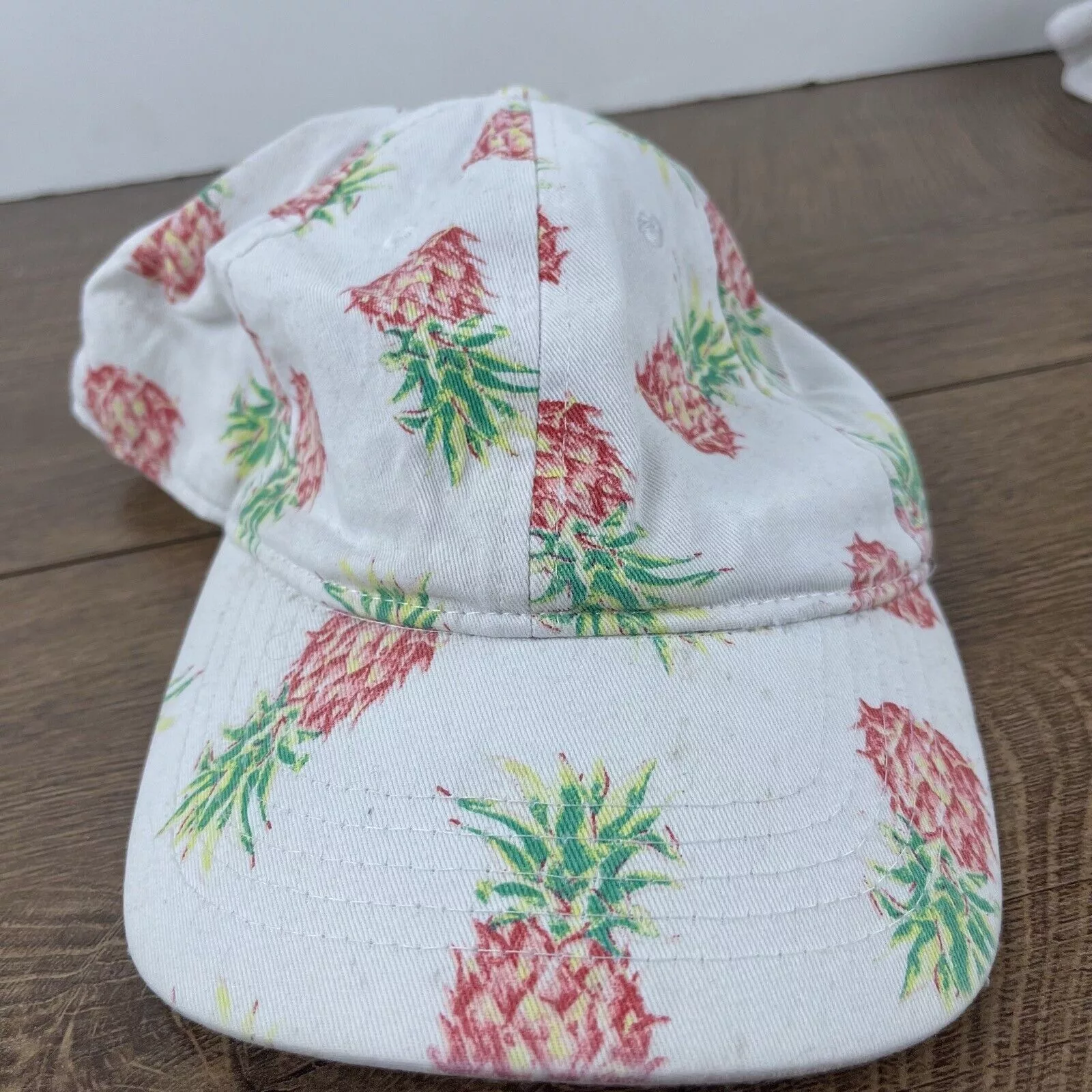 Other Hats Other Pineapple Adjustable Hat White Pineapple Adjustable Hat Adul
