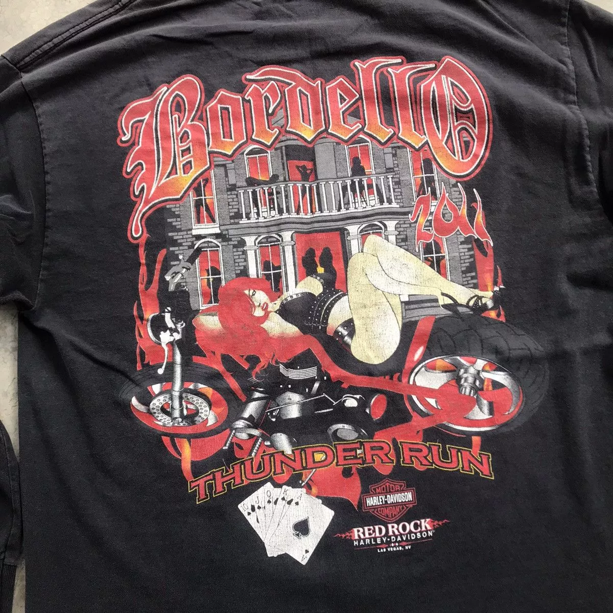 Harley Davidson Long Sleeve T Shirts Harley Davidson × Vintage HARLEY DAVIDSON L/S SEXY LADIES VERY RARE TEE Black