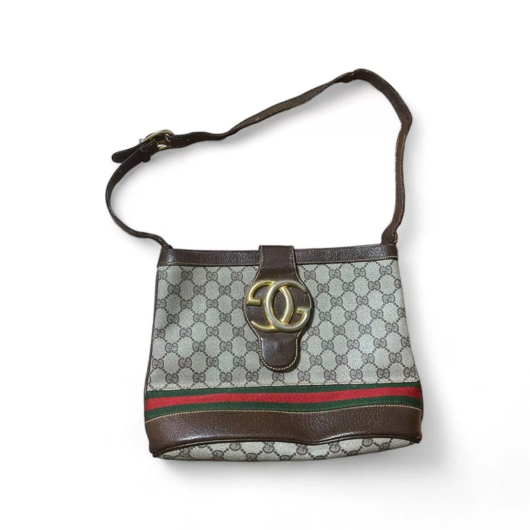 Gucci Bags Luggage Gucci - Sherry Line Shoulder Bag Interlocking G Brown