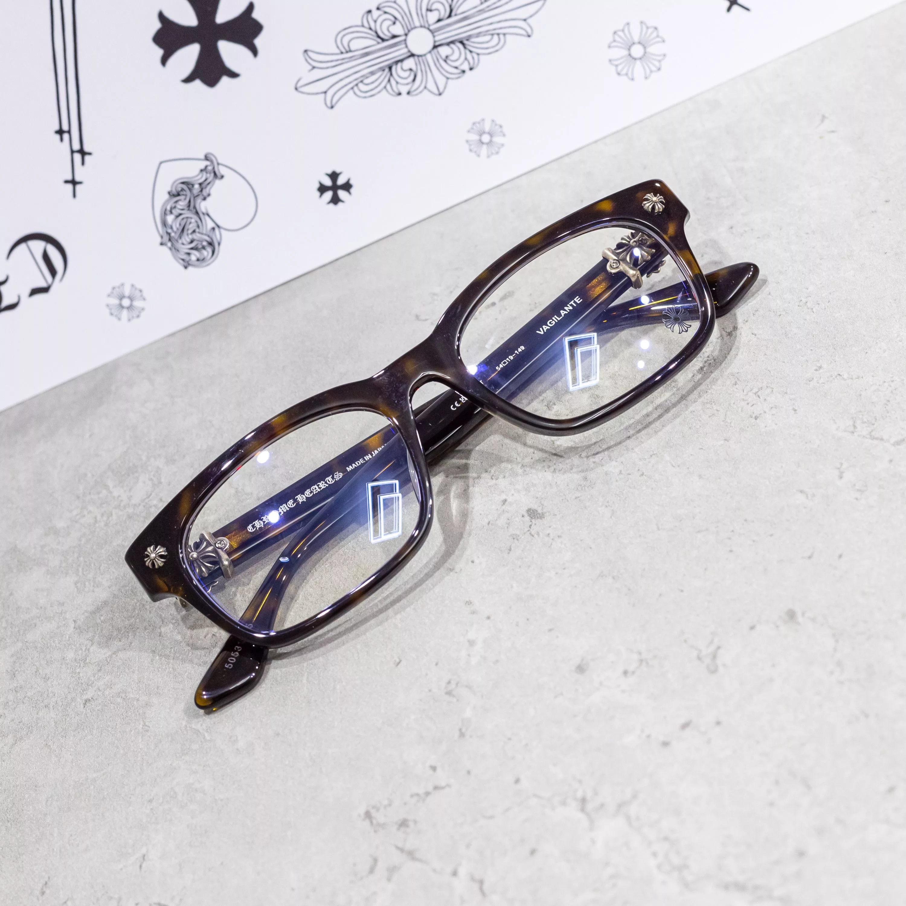 Chrome Hearts Sunglasses CHROME HEARTS VAGILANTE MIDNIGHT TORTOISE Multi
