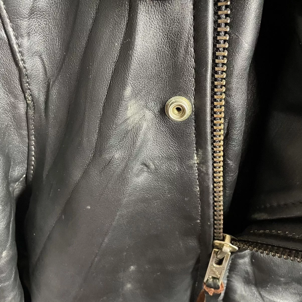 Vanson Leathers Leather Jackets Vanson Leathers × Vintage Vintage Vanson Leather Double Collar Leather Jacket Black