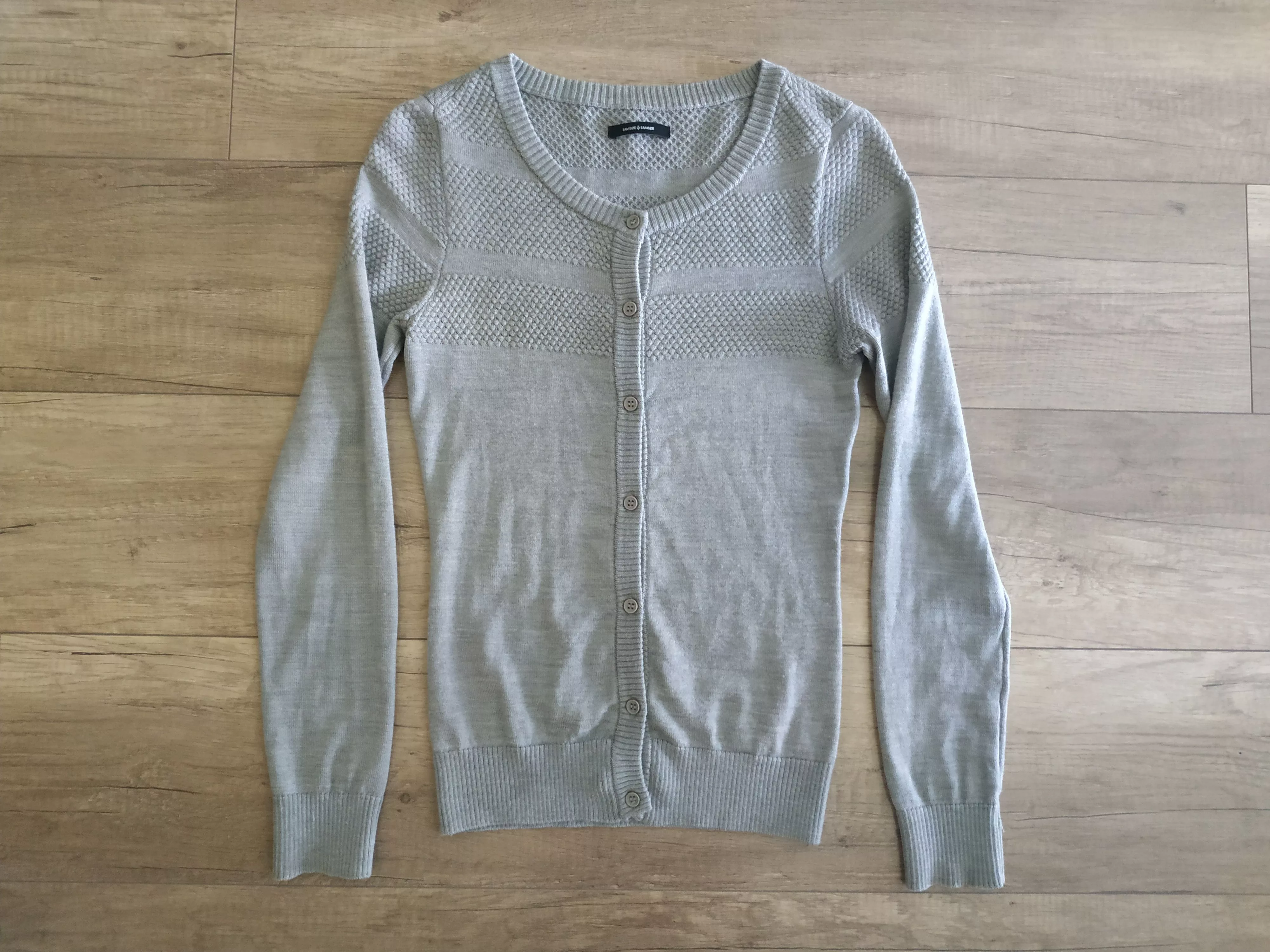 Samsoe Samsoe Sweaters Samsoe Samsoe Samsoe&Samsoe 'Aino' Women's Wool Blend Cardigan, s. SMALL Gray