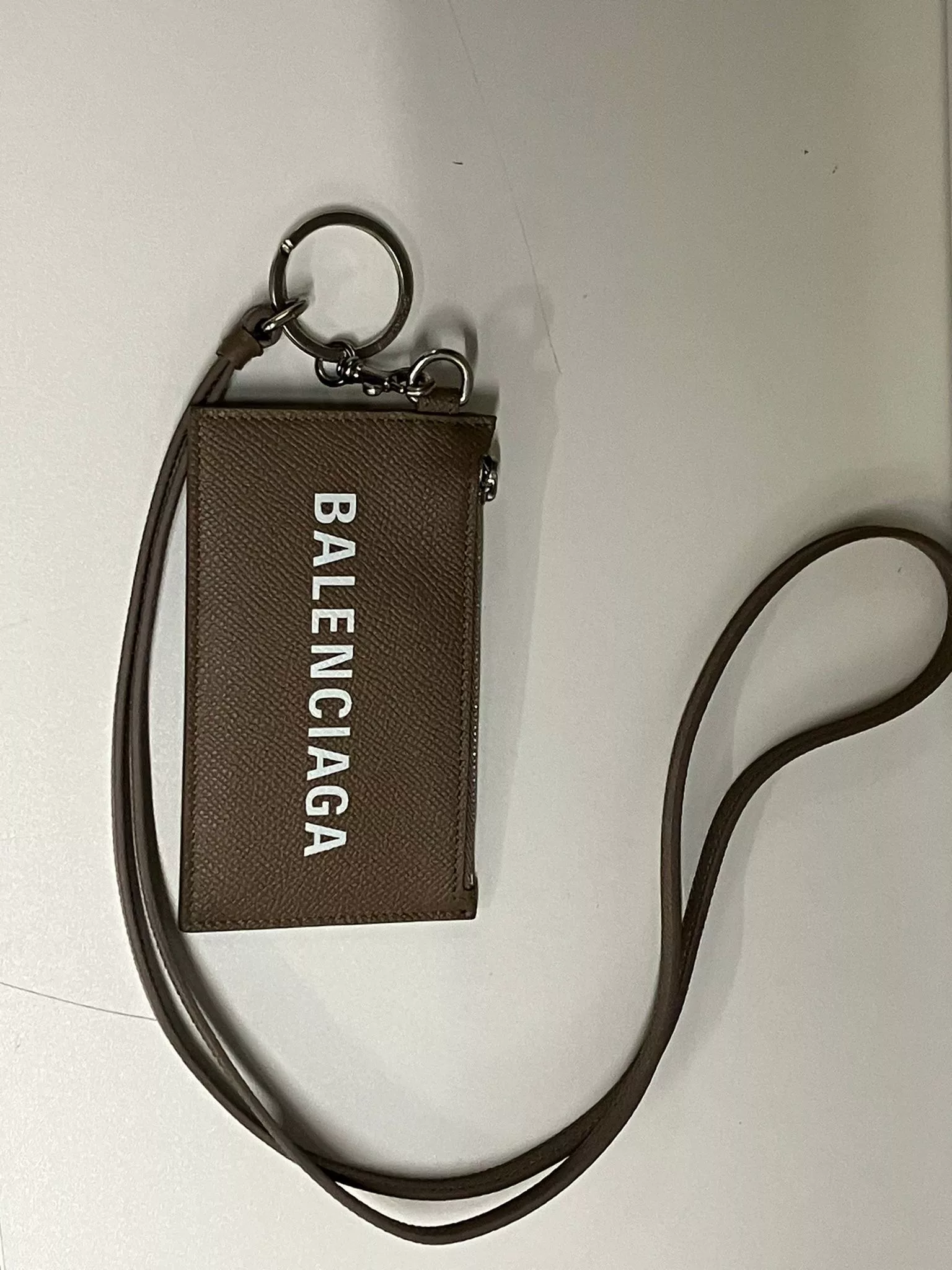 Balenciaga Wallets Balenciaga o1mt1gz0724 Size : OS / Card Case with Key Ring in Brown