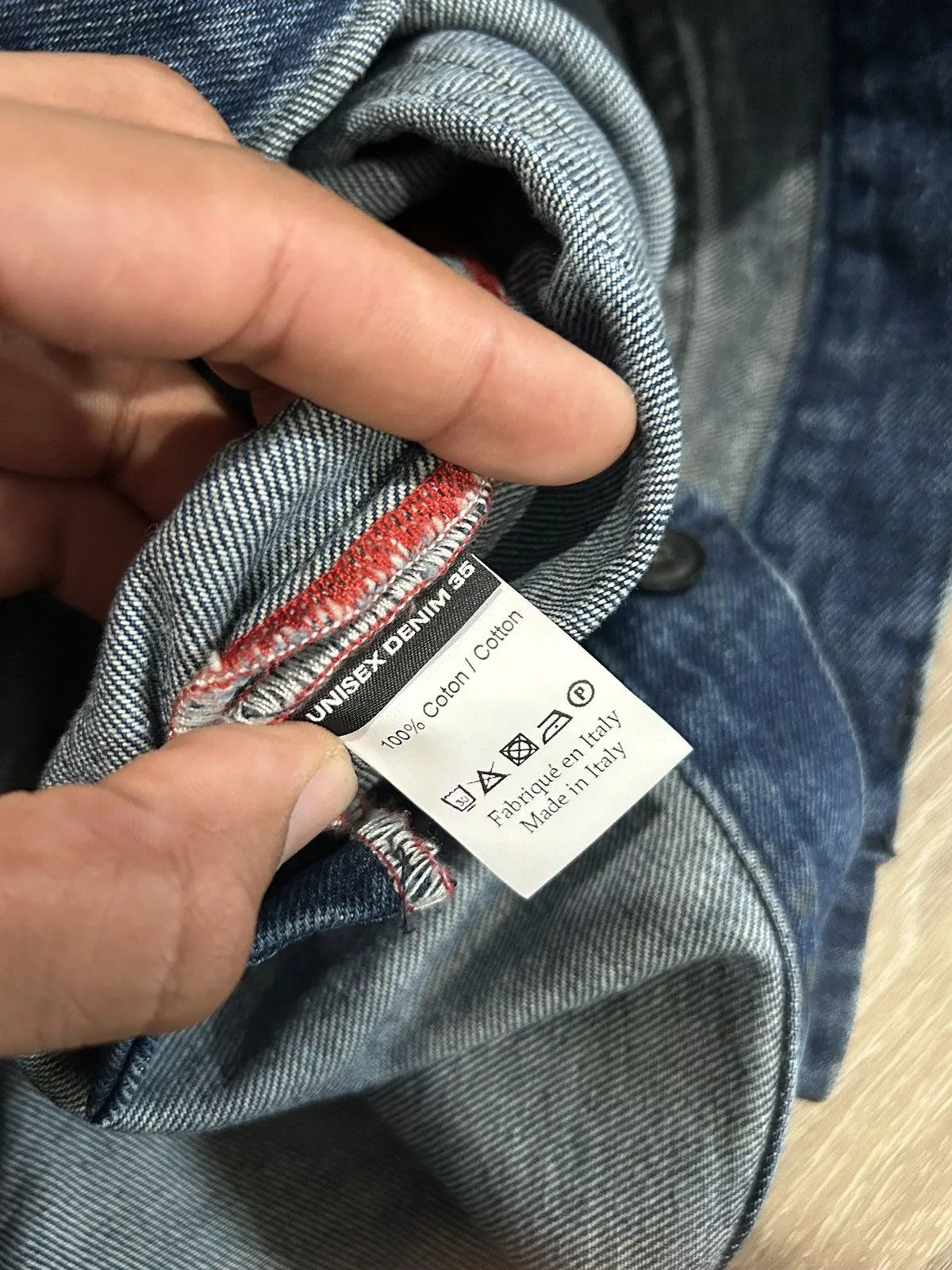 Y/Project Denim Y/Project Blue Whisker Souffle Denim Jeans