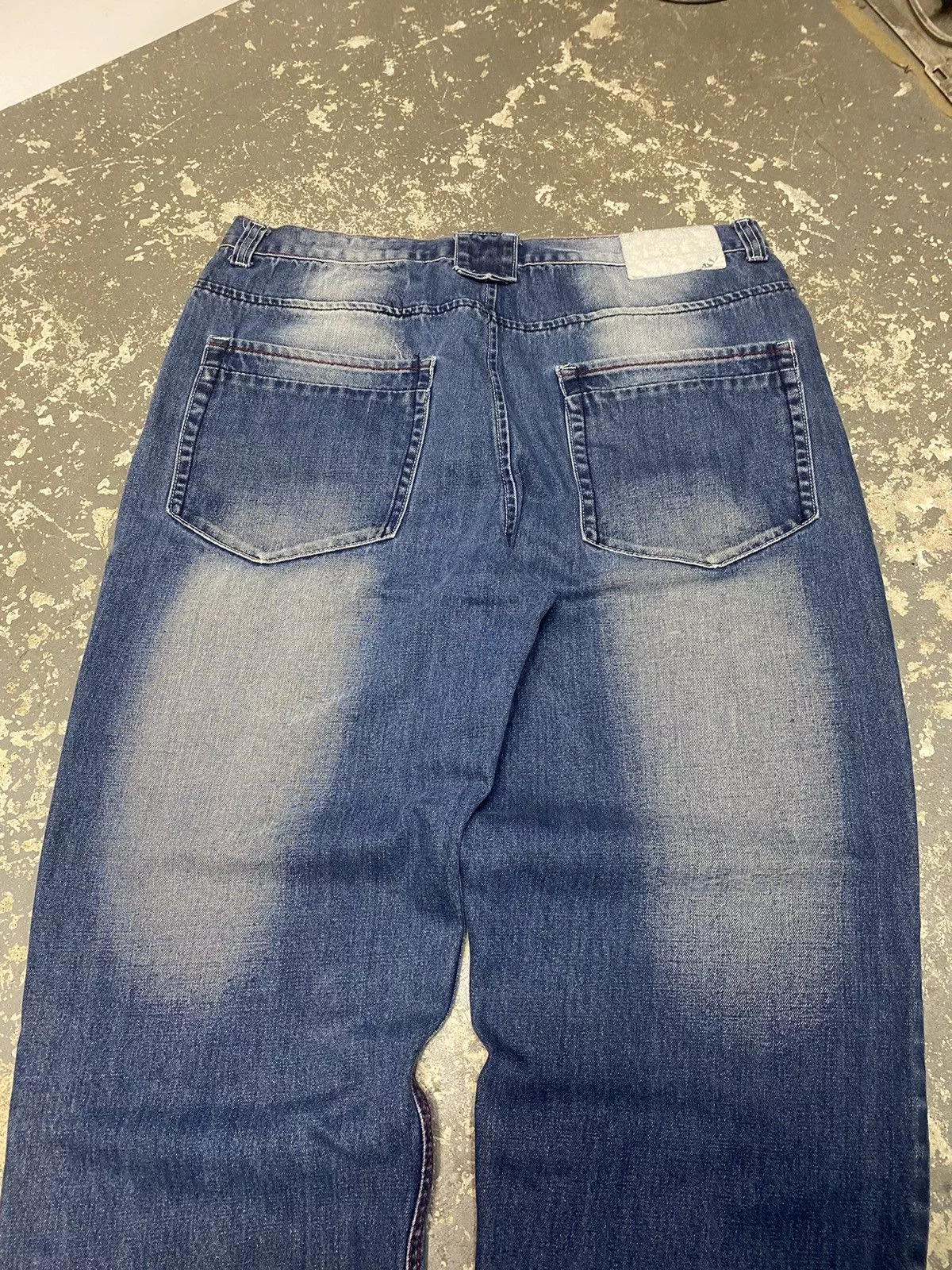 JNCO Denim JNCO × Southpole × Vintage Vintage Akademiks Embroidered Baggy Denim Jean Pants Blue