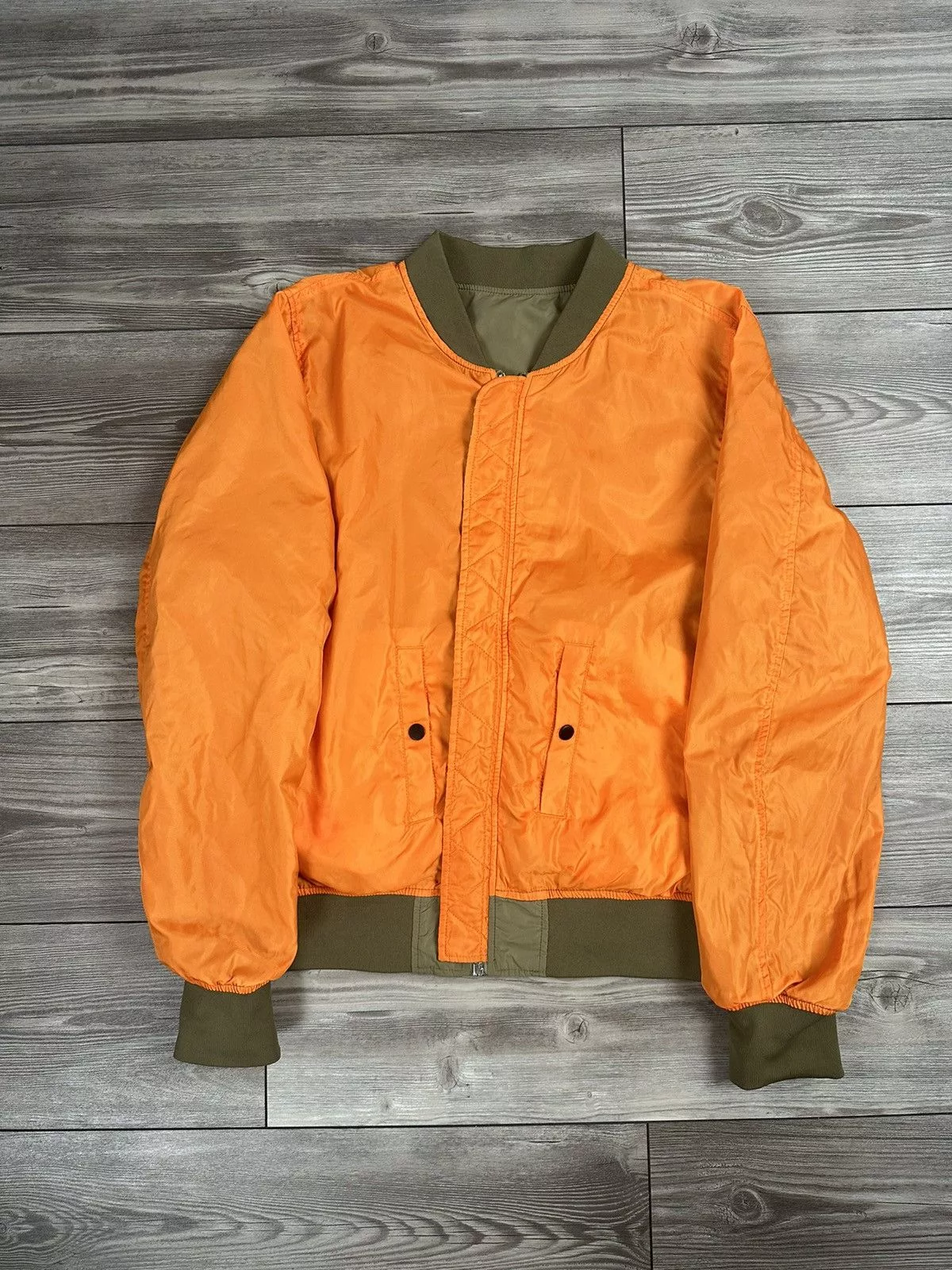 Alpha Industries Light Jackets Reversible Alpha Industries Bomber Jacket Green Streetwear
