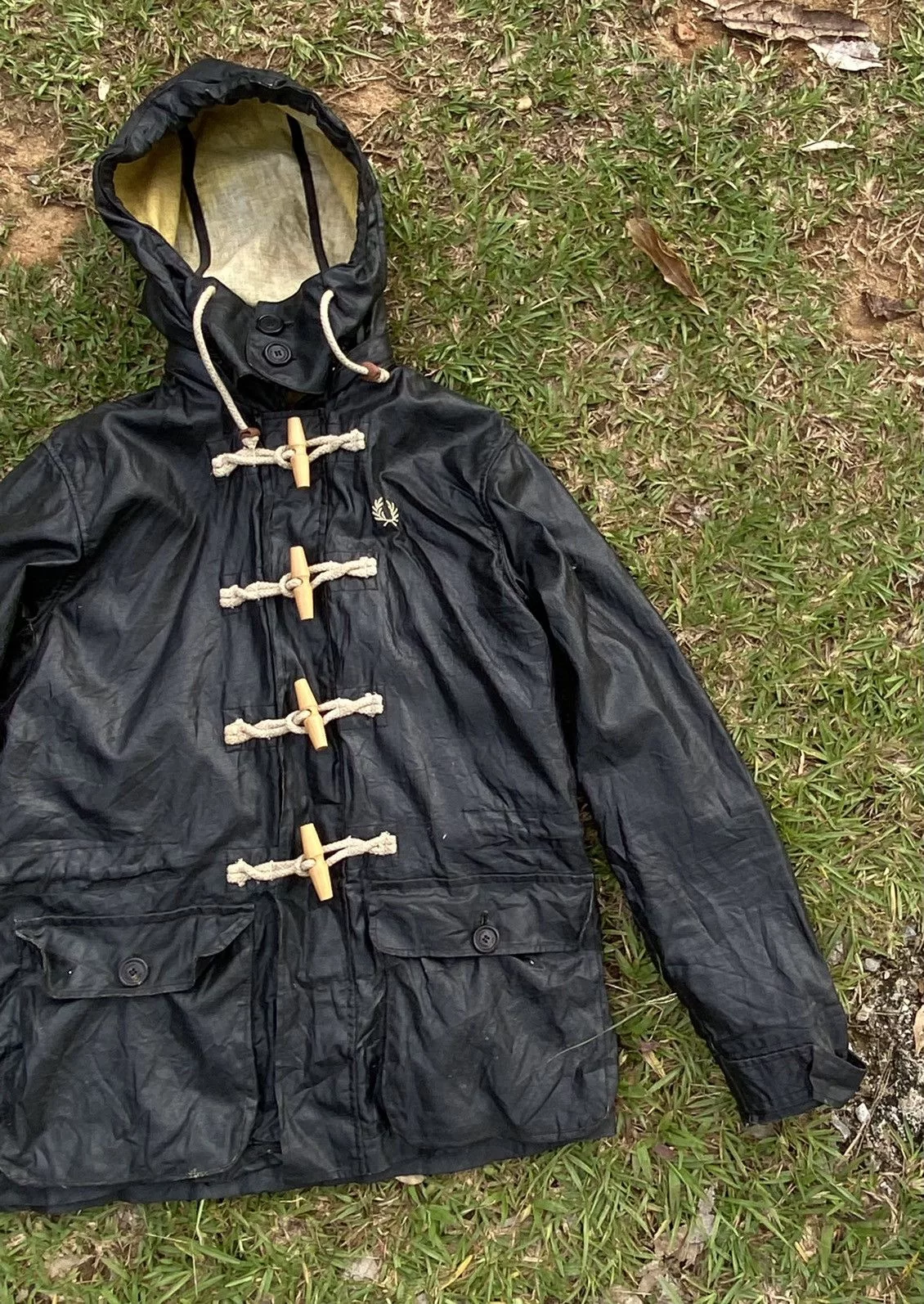 Fred Perry Light Jackets Fred Perry Barbour Utility Waxed Jacket Black