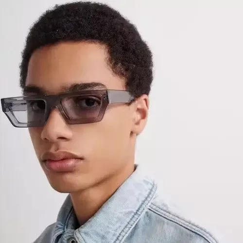 Electric Visual Glasses Electric Visual × Vintage Rectangle Clear Gray Sun Glasses Streetwear