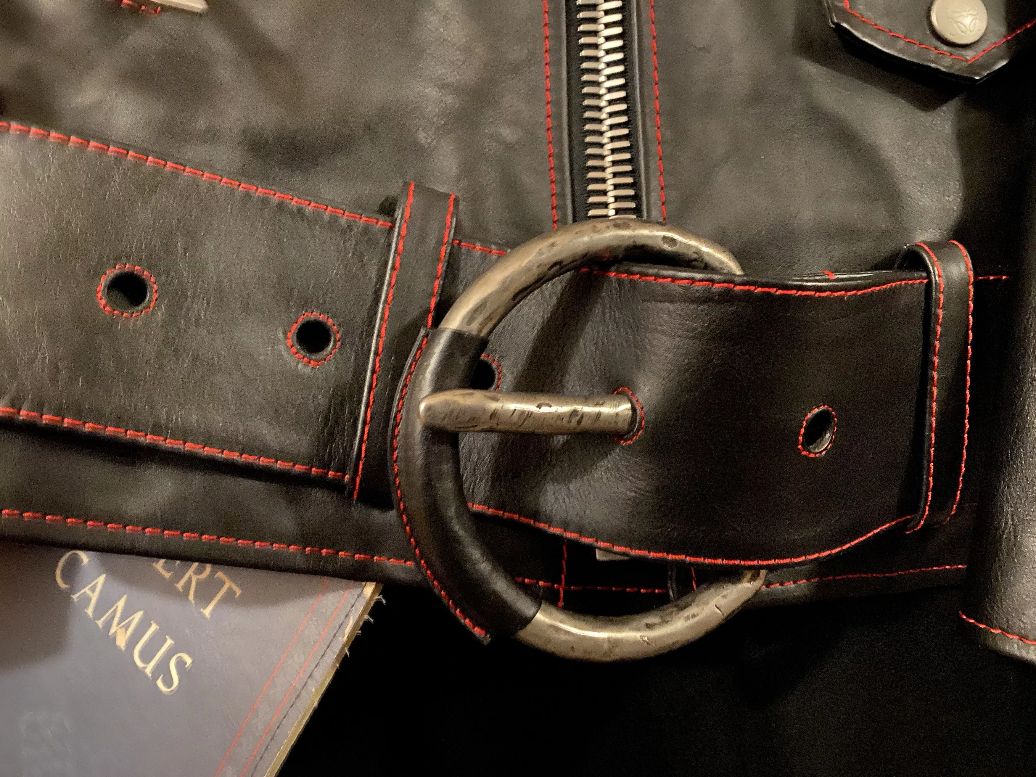 Loewe Leather Jackets Loewe William De Morgan Leather Jacket Black