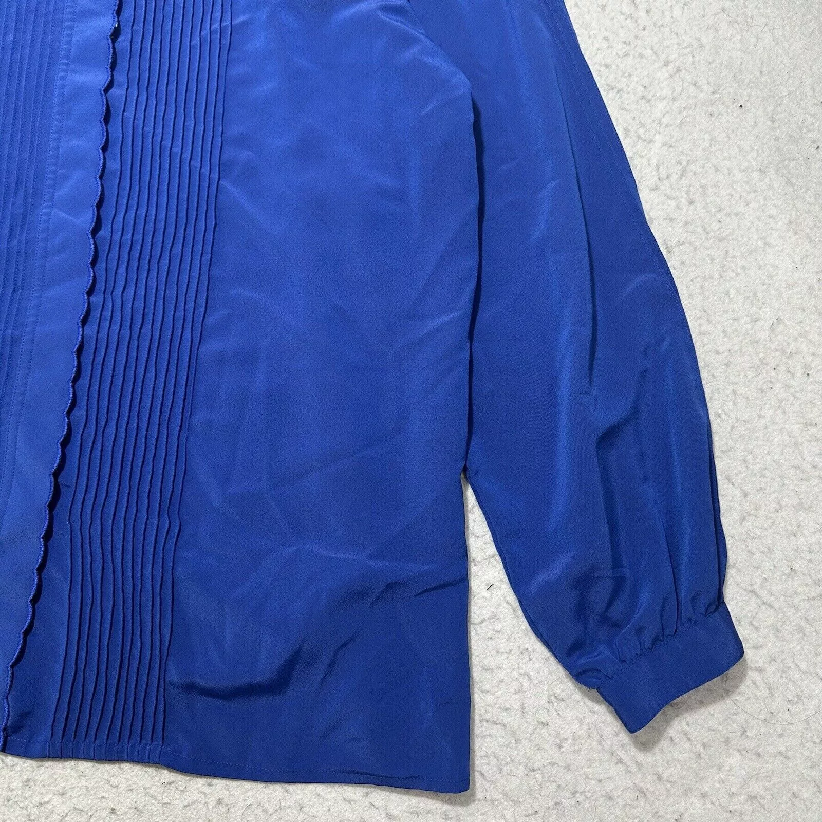 Other Blouses Other Liz Baker 18W Lightweight Button Down Blouse Royal Blue