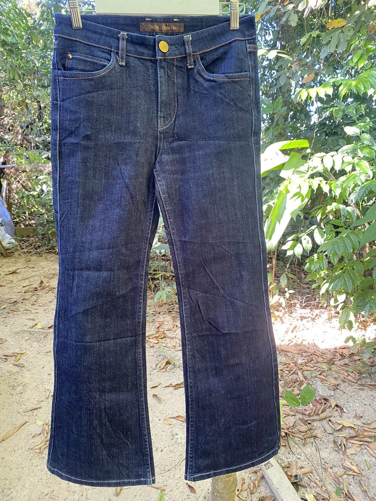 Seditionaries Jeans Seditionaries × Uniqlo × Vintage Vintage uniqlo high rise style up jeans Blue