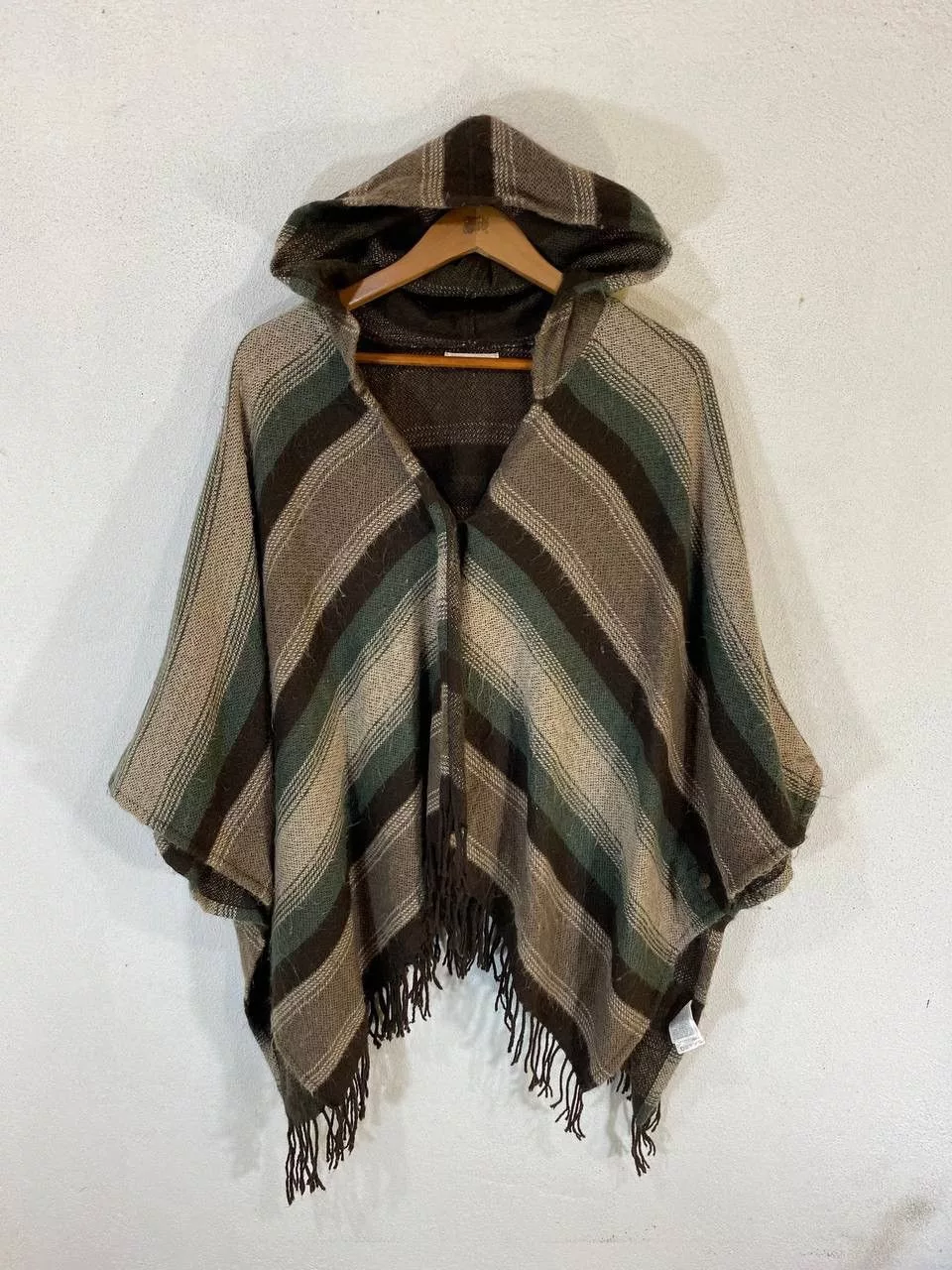 Designer Miscellaneous Designer × Japanese Brand Japanese Brands Hooded Poncho Two Tone Brown