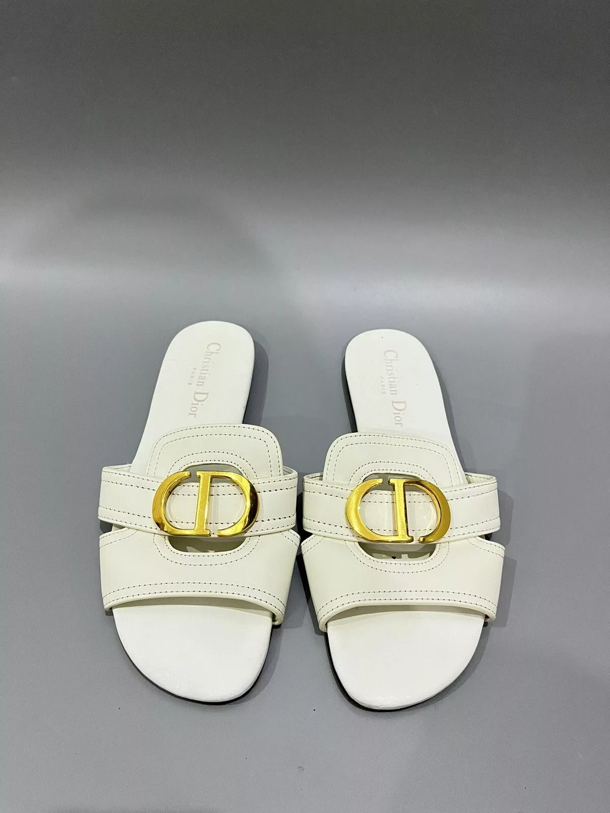 Dior Flats DIOR 30 MONTAIGNE White