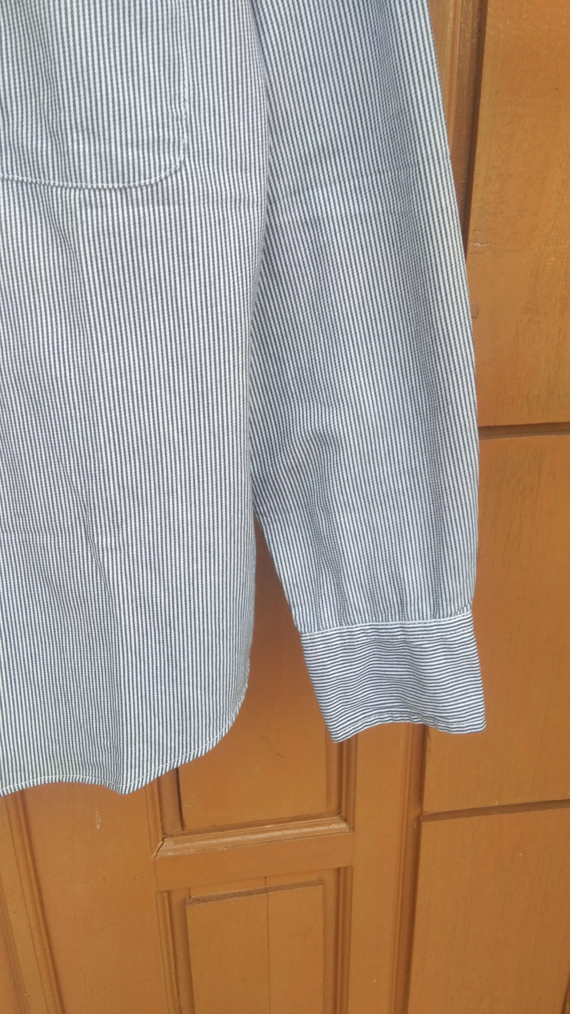 Ben Davis Shirts Button Ups Ben Davis × Vintage Vtg Ben davis blu stripe button up shirt Blue Streetwear
