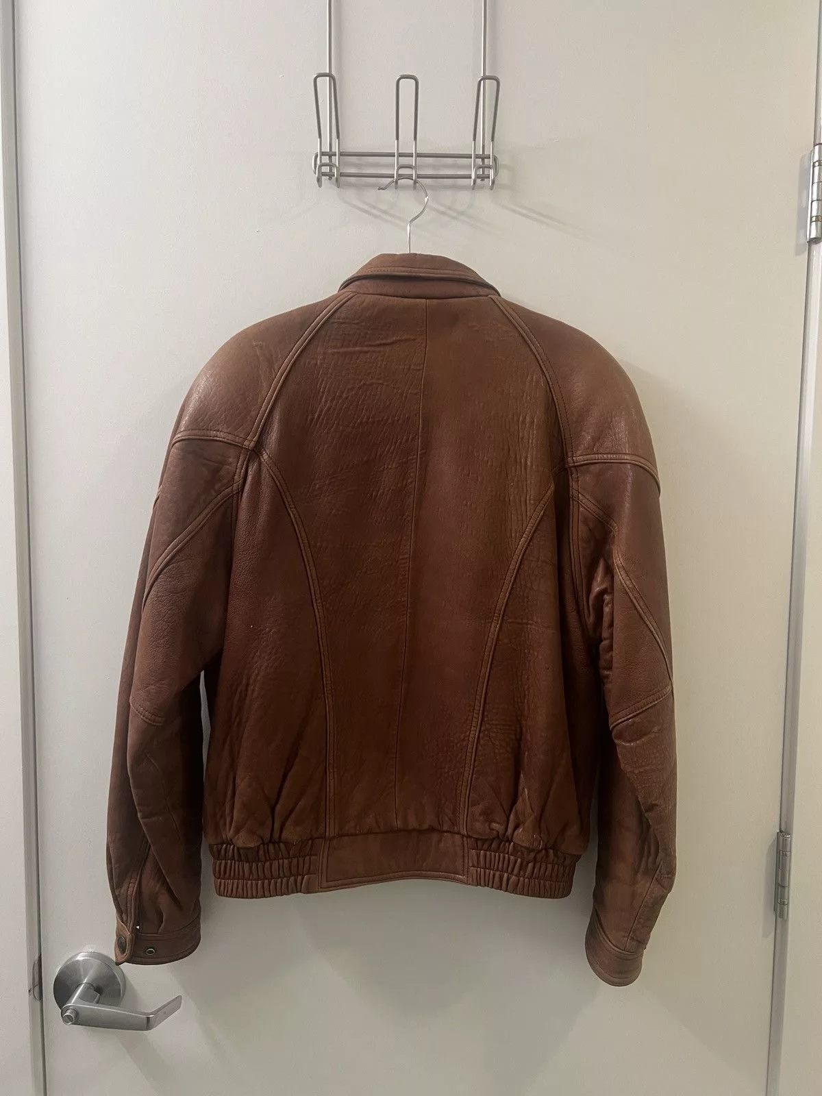 Vintage Leather Jackets Vintage Cropped leather jacket Brown