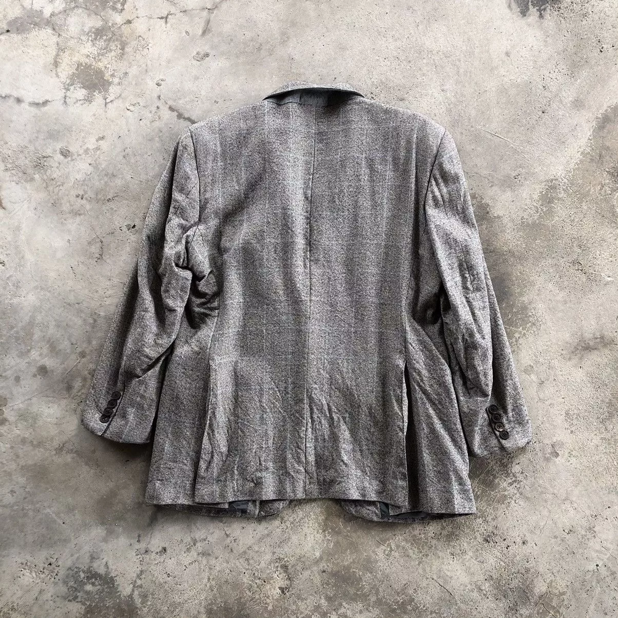 Burberry Blazers BURBERRY Plaid Blazer Coat Gray