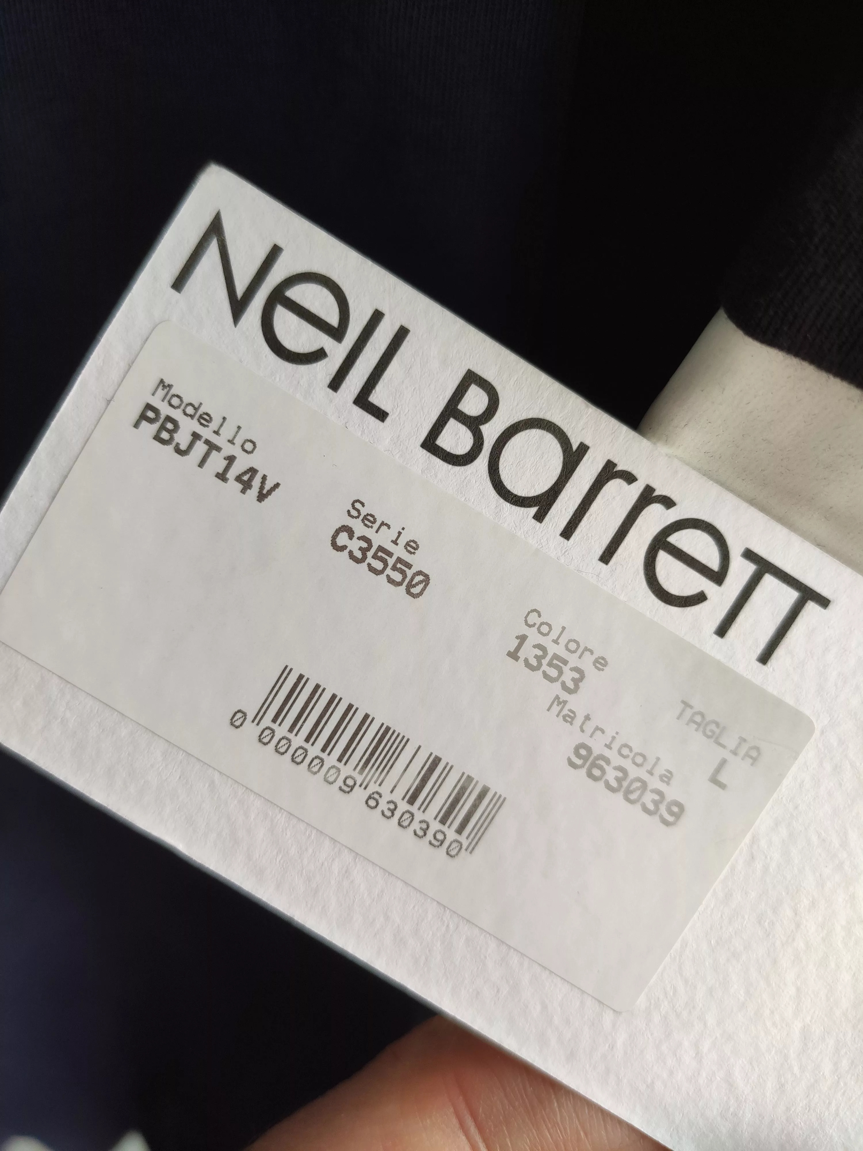 Neil Barrett Short Sleeve T Shirts NEIL BARRETT color-block T-shirt Large BNWT Blue
