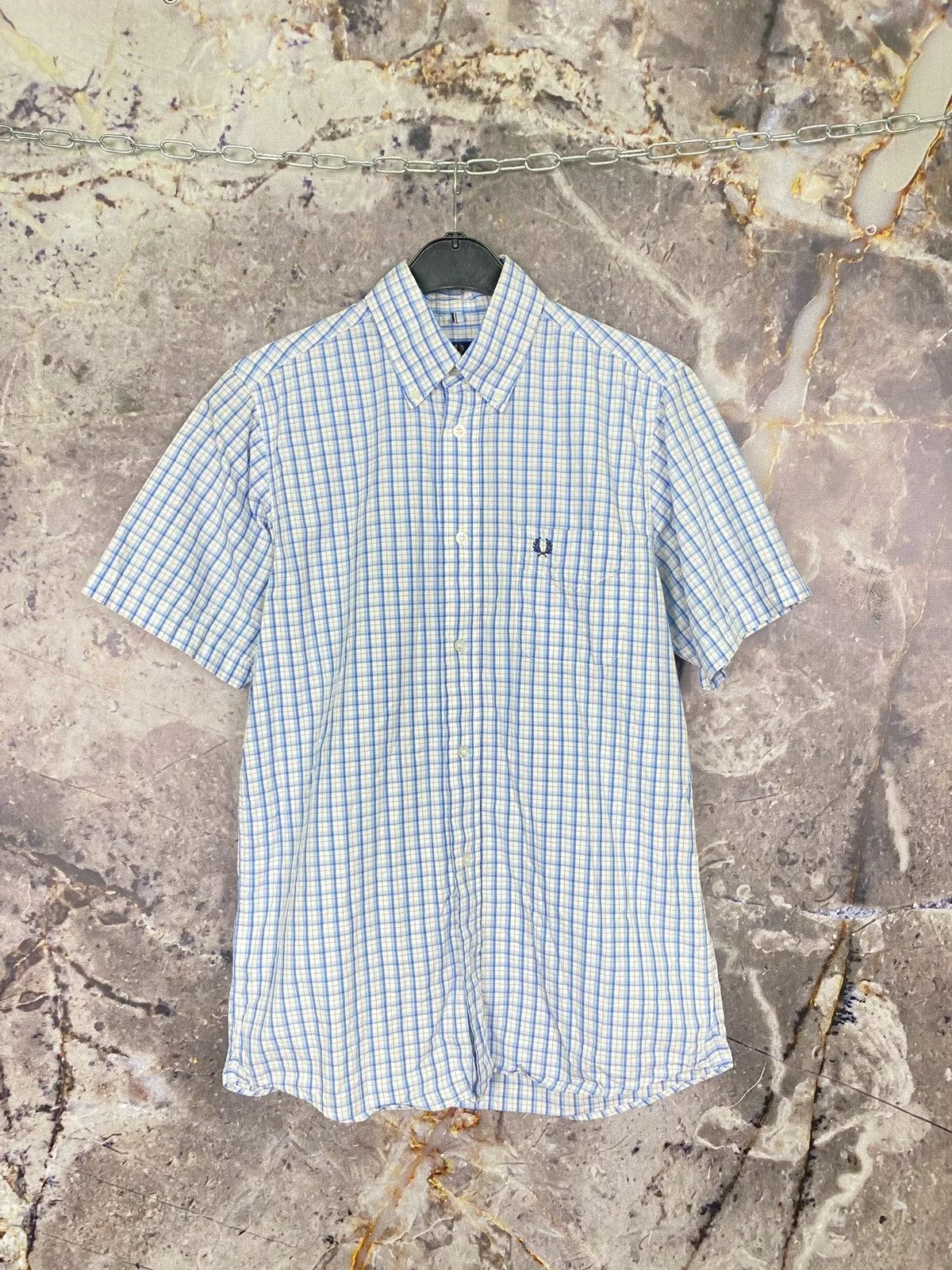 Fred Perry Shirts Button Ups Fred Perry × Vintage Men’s Fred Perry Sleeveless Shirt Streetwear Size Small Multi