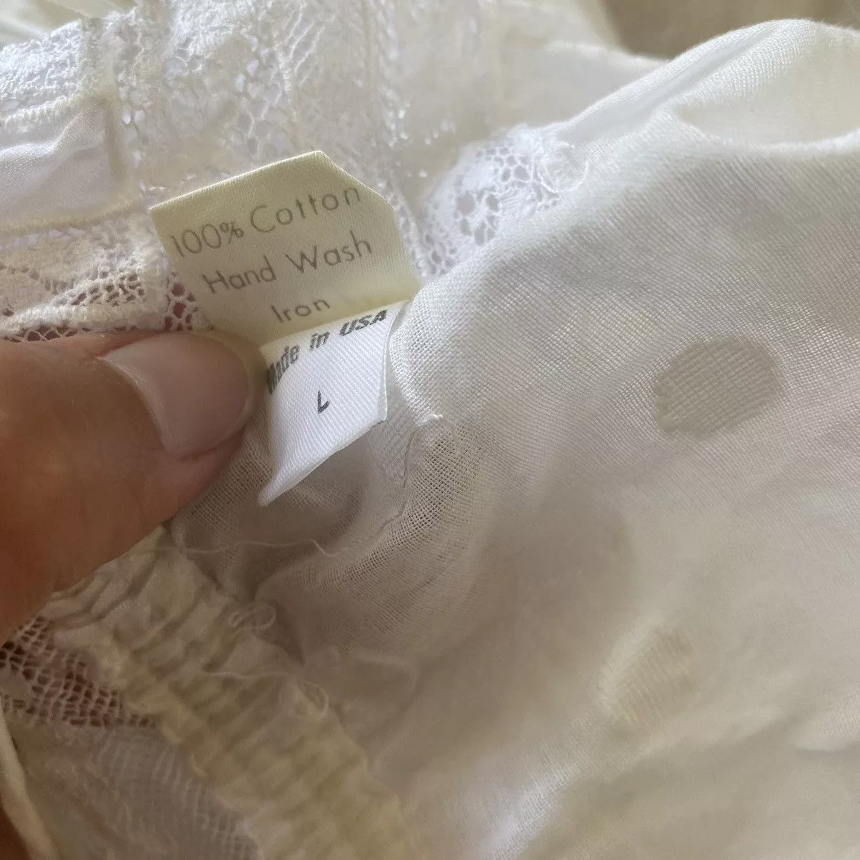 Other Socks Intimates Other Boho cotton nightgown White
