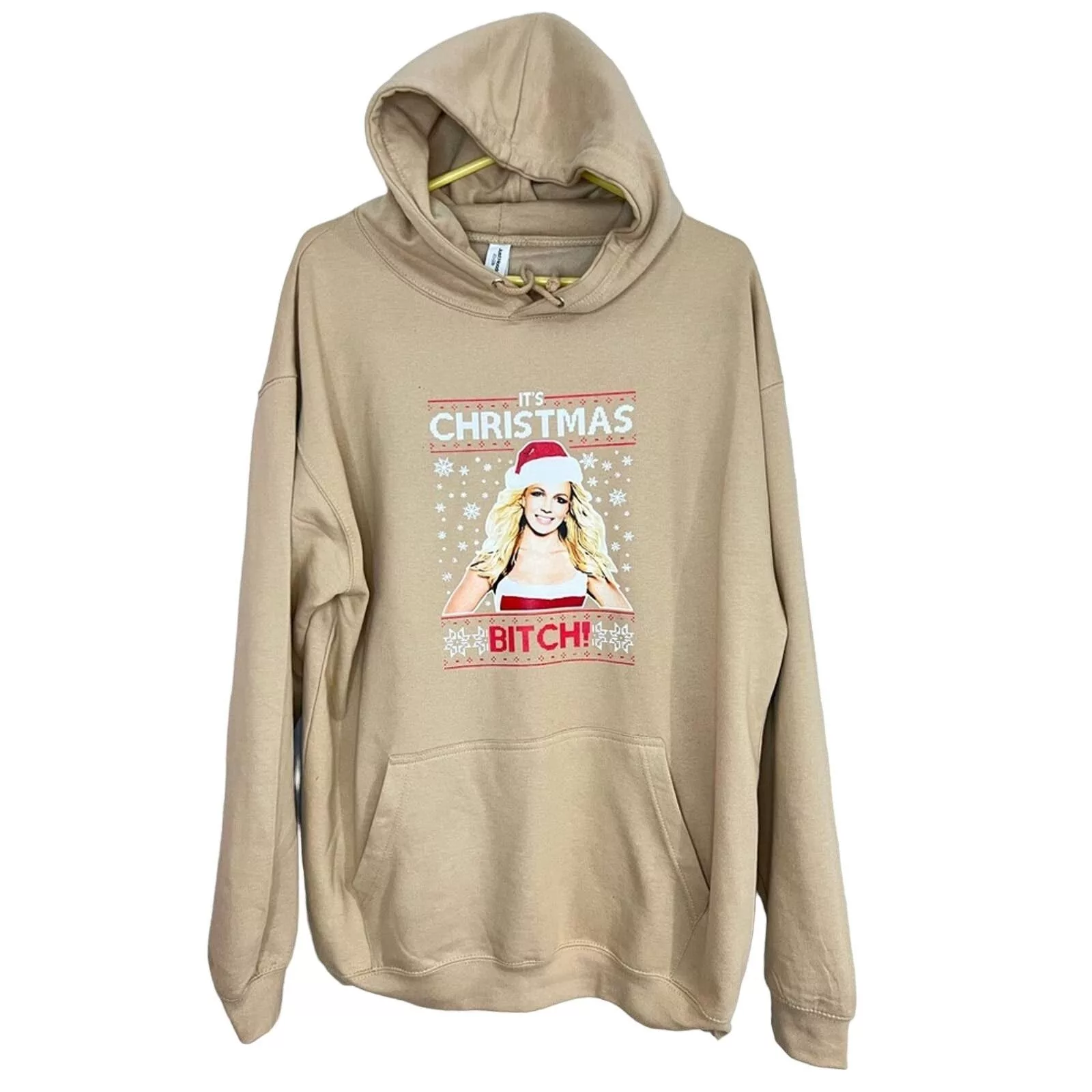 Other Sweatshirts Other UNISEX BRITNEY SPEARS ITS CHRISTMAS B*TCH XMAS HOODIE NWOT Brown Streetwear