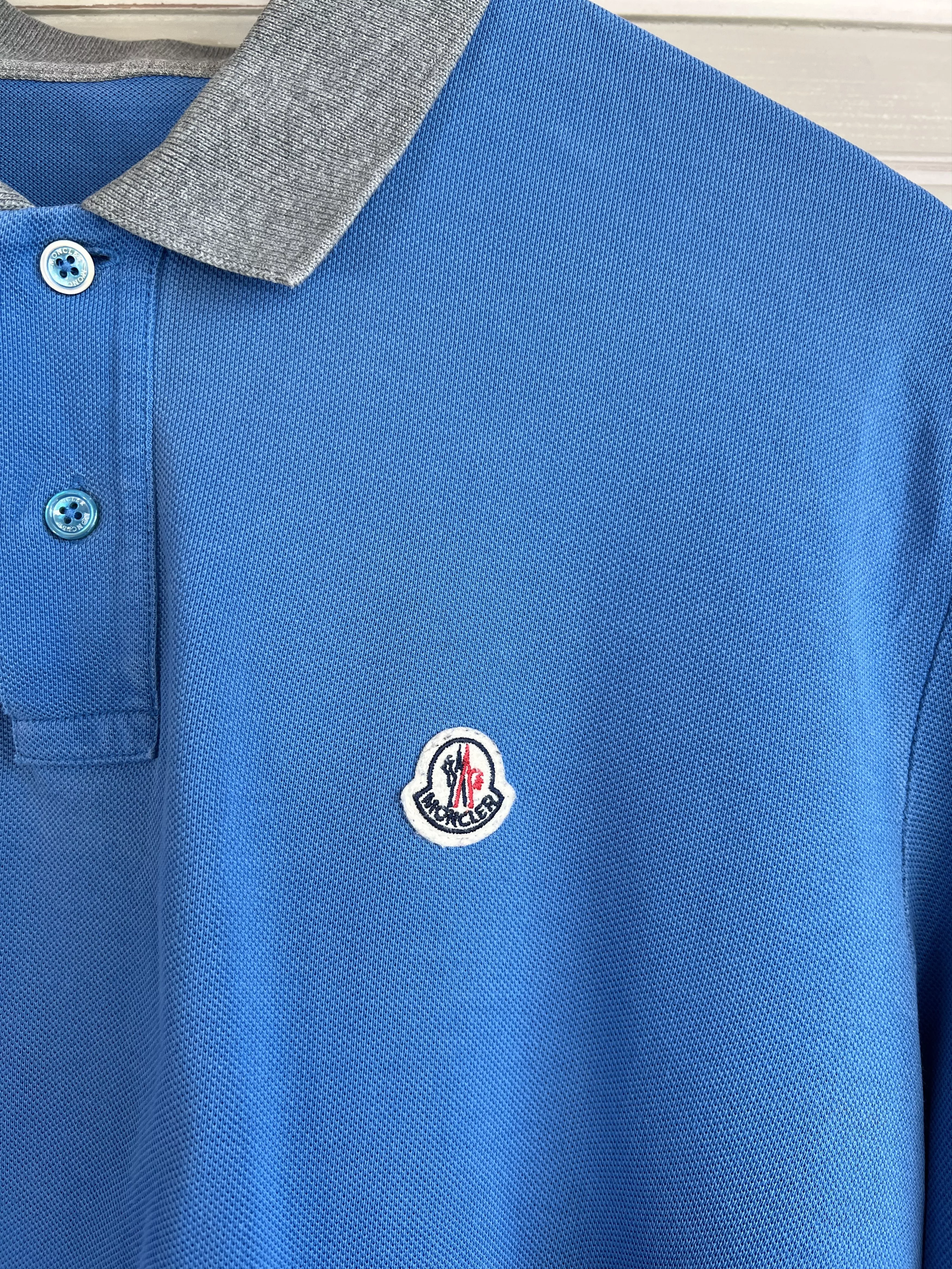 Moncler Long Sleeve T Shirts MONCLER LONGSLEEVE BLUE