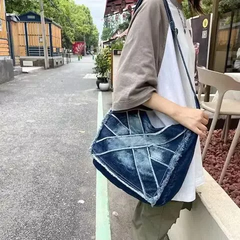 Other Shoulder Bags Other Shoulder Dark Blue Denim Bags Unisex Streetwear