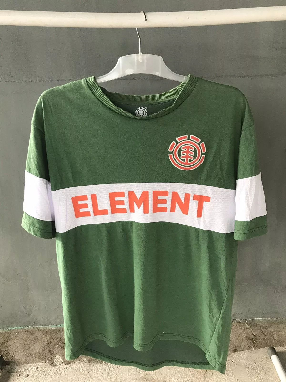 Element Short Sleeve T Shirts Element × Vintage Element skateboards Green Streetwear