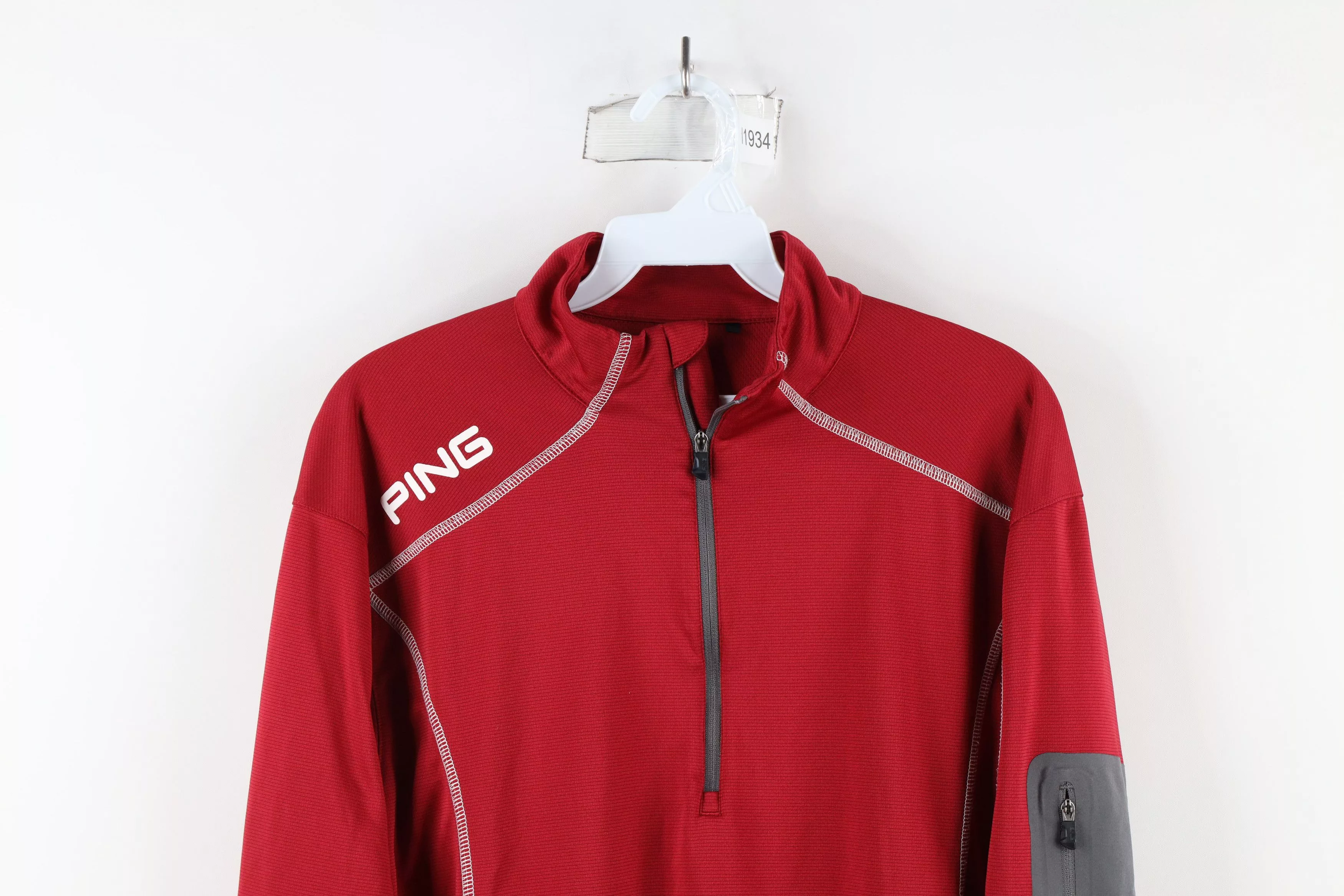 PING Light Jackets PING × Vintage Ping Golf Performance Half Zip Pullover Golfing Jacket Red