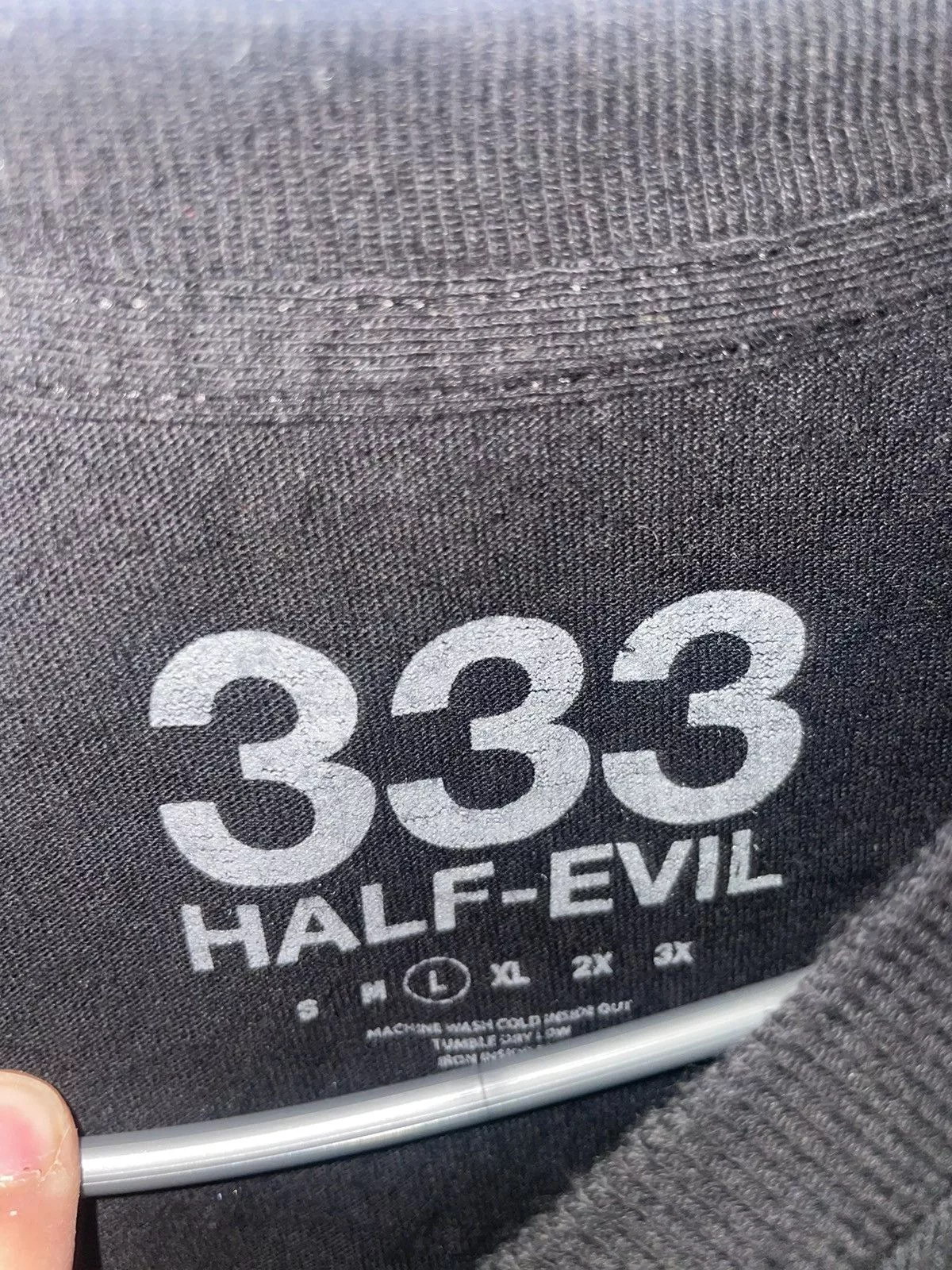 Kodone Short Sleeve T Shirts Kodone 333 Half-Evil Tee Black