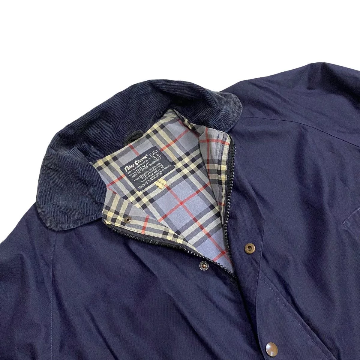 Designer Parkas Designer × Vintage Peter Storm downcoat 2way checkered Blue
