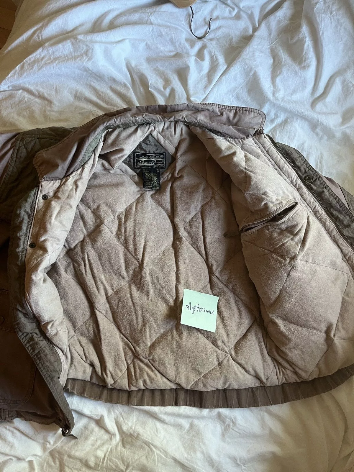 Eddie Bauer Light Jackets Eddie Bauer Goose Down Jacket (small) Pink