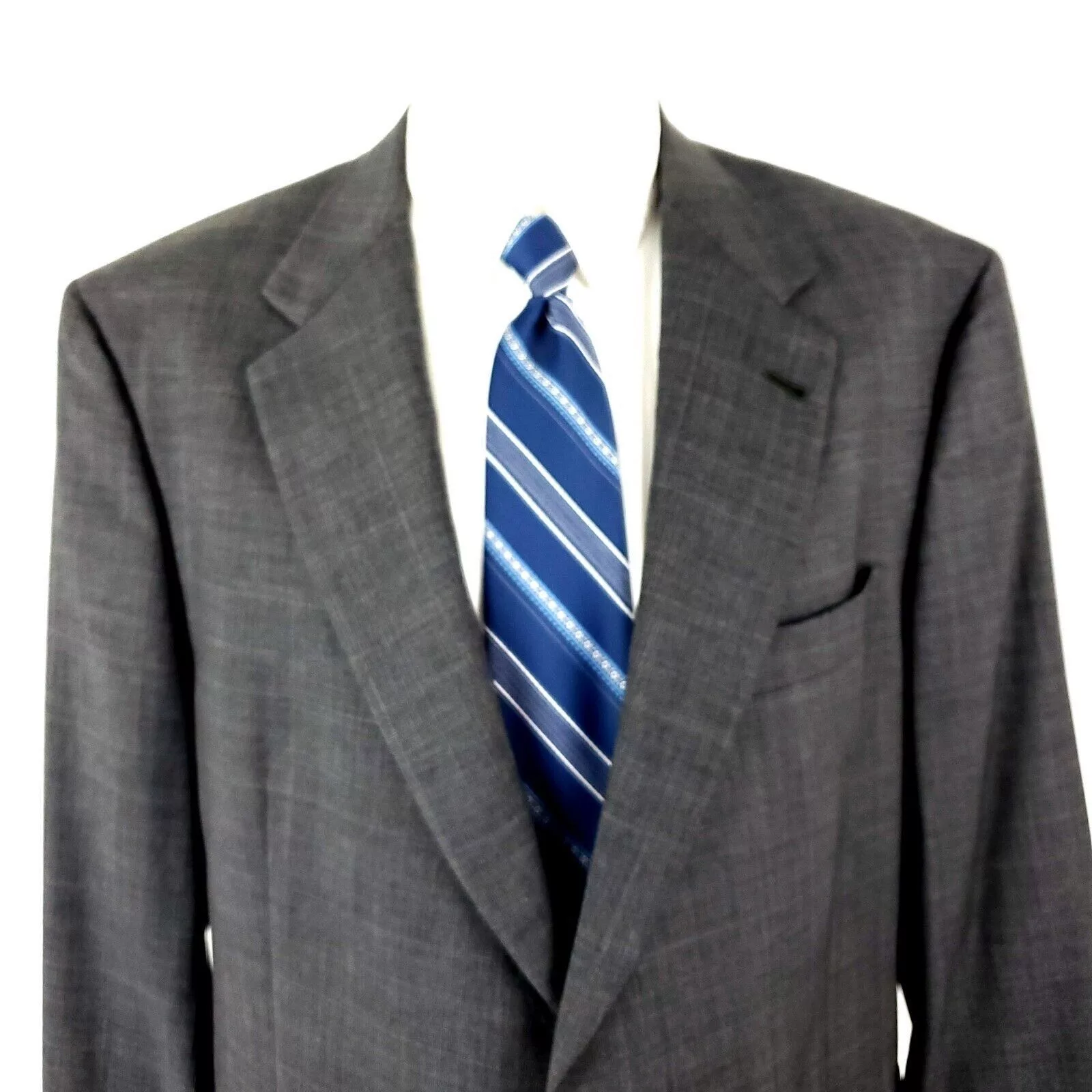 Hart Schaffner Marx Blazers Hart Schaffner Marx Wool 2 Button Blazer 42R Gray Sharkskin