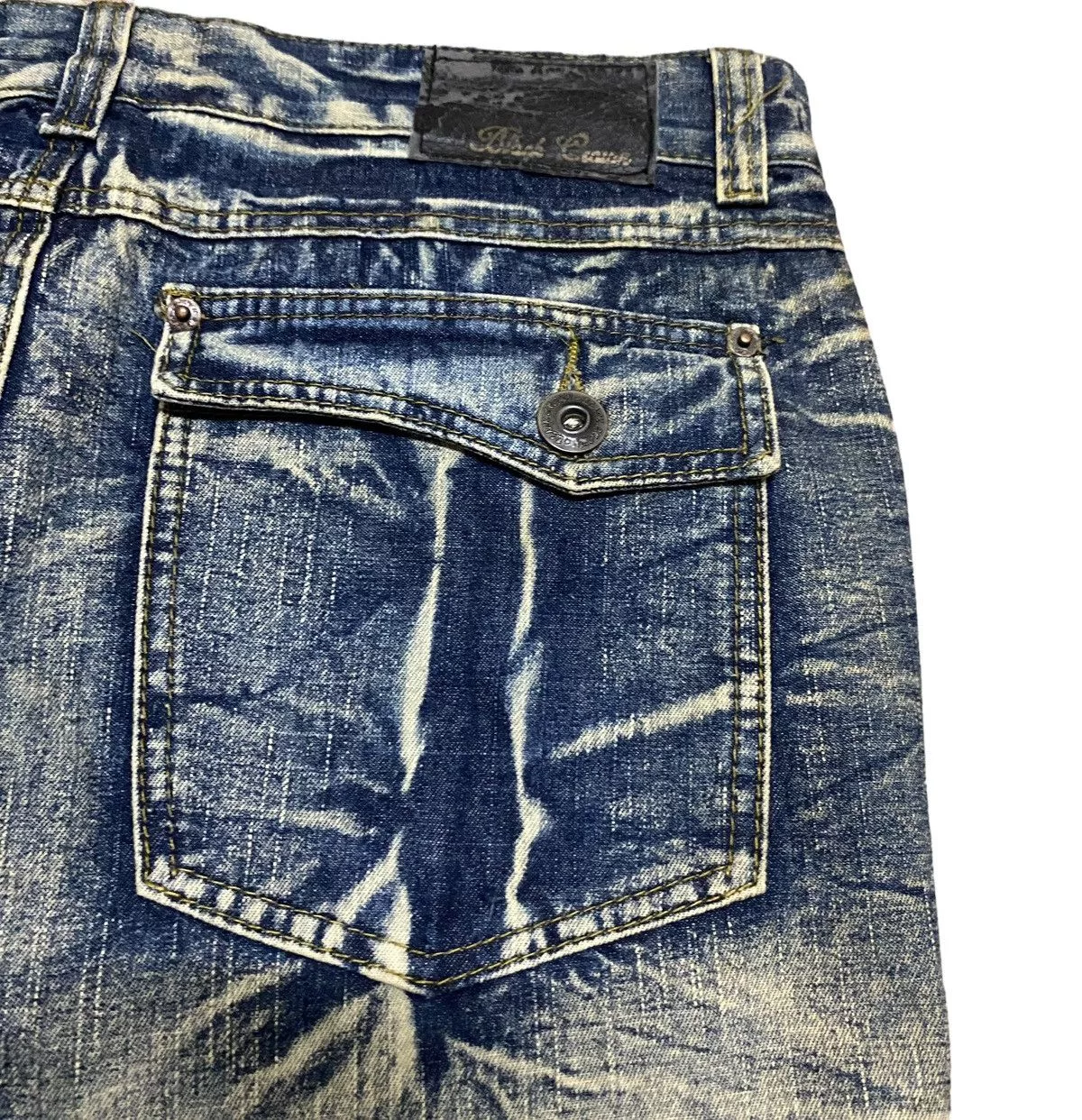 If Six Was Nine Denim If Six Was Nine Rare Design Vintage Brand Black Crown Flared Jeans 1990s Blue Avant-Garde