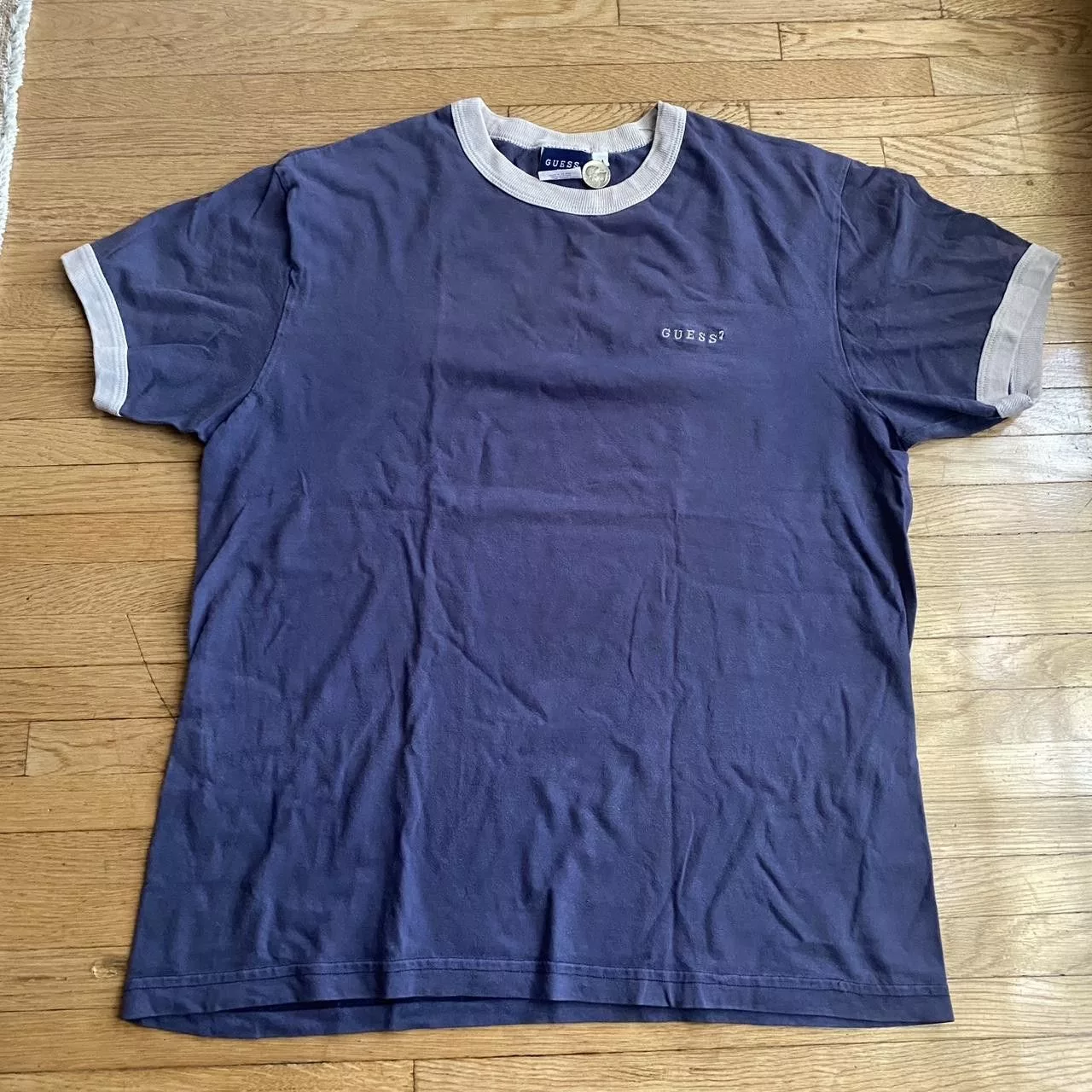 Guess Short Sleeve T Shirts Guess Jeans Tee shirt Blue