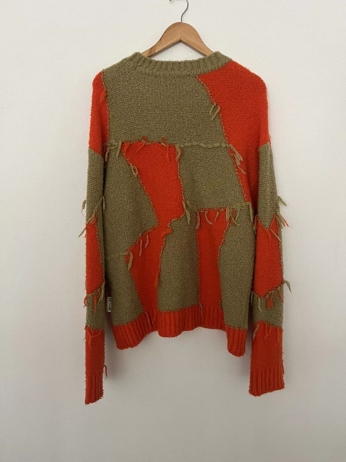 Andersson Bell Sweaters Knitwear Andersson Bell orange / beige patchwork knit sweater
