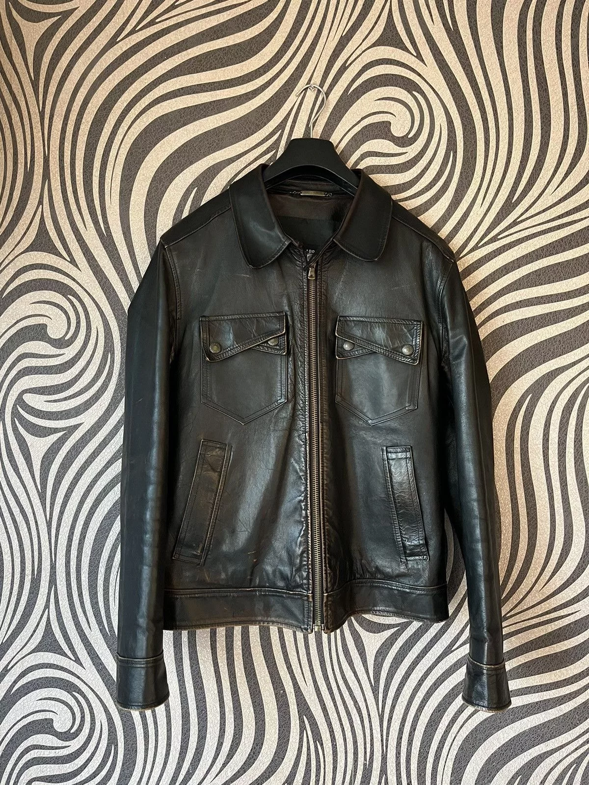 Dolce & Gabbana Leather Jackets Dolce & Gabbana × Vintage Dolce & Gabbana Kangaroo Leather Jacket Multi