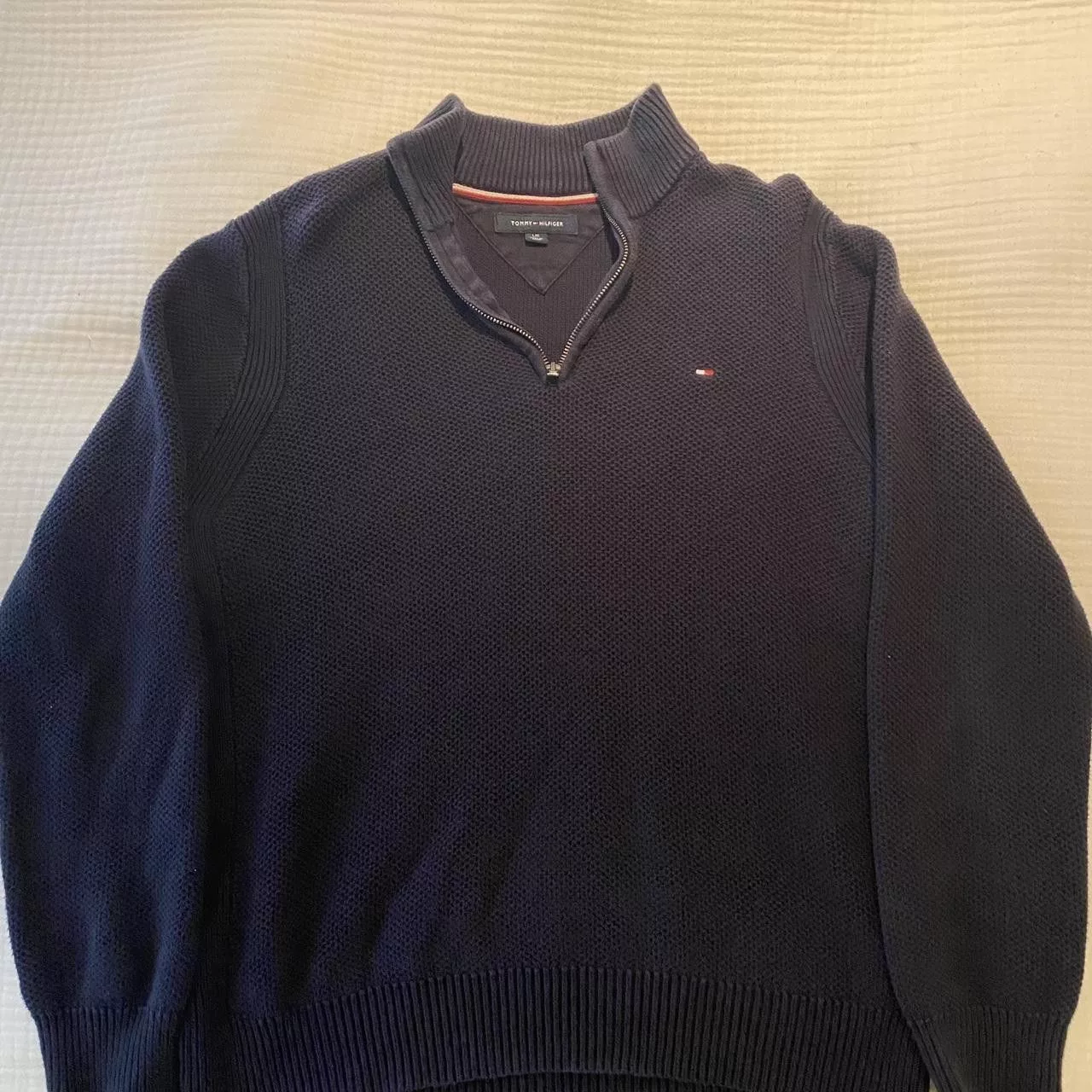 Tommy Hilfiger Sweaters Knitwear Vintage Tommy Hilfiger waffle sweater Blue