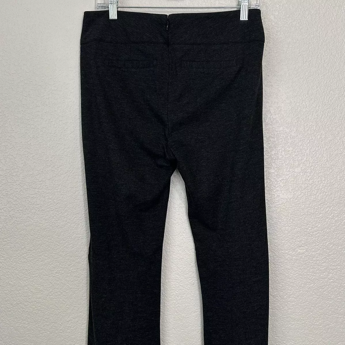 Other Pants Other CAbi Ponte Knit Stretch Back Zip Trouser Pants Gray